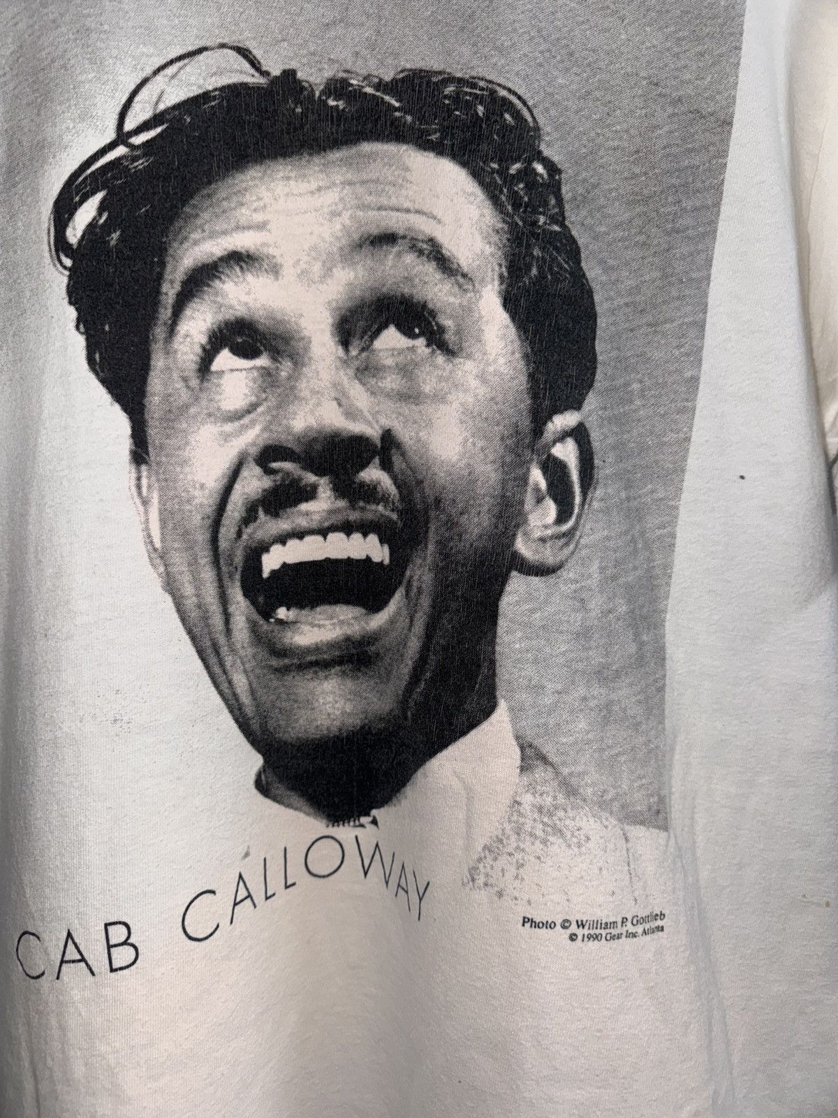 Fruit Of The Loom 90s Gear inc. william P.Gottlieb Cab Calloway Photo Tee Size US M / EU 48-50 / 2 - 2 Thumbnail