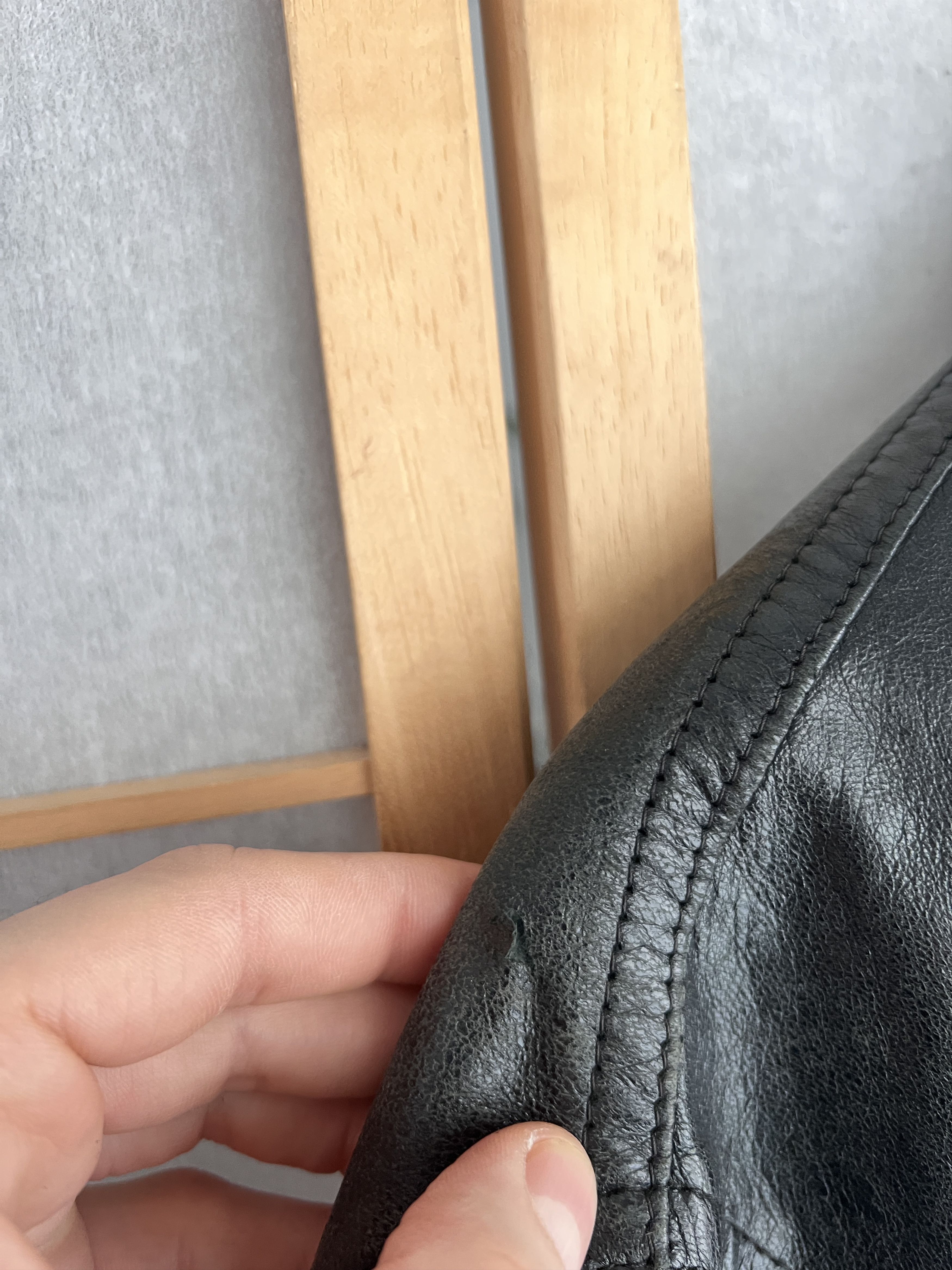 If Six Was Nine Vintage 2000s leather bomber jacket baggy boxy y2k japanese Size US L / EU 52-54 / 3 - 17 Thumbnail