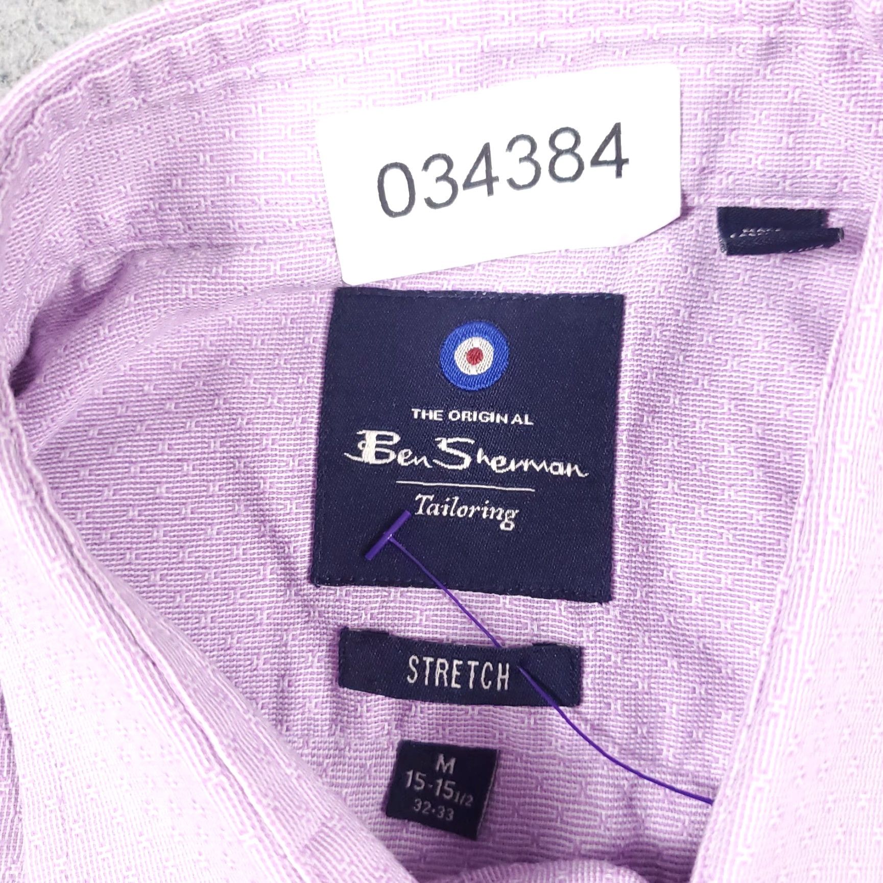 Ben Sherman Ben Sherman Shirt Mens Medium Purple Casual Button Up Long Sleeve Size US M / EU 48-50 / 2 - 6 Thumbnail