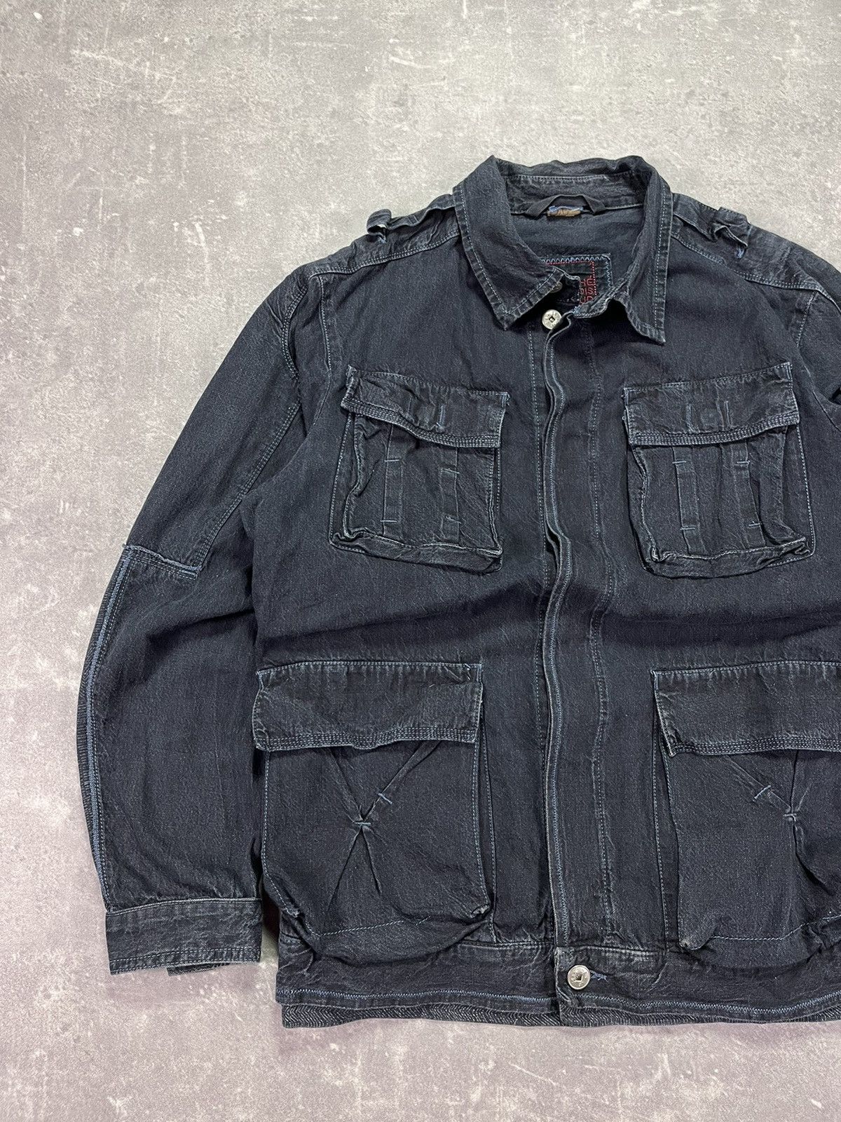Marithe + Francois Girbaud 00s Marithe Francois Girbaud Multipocket Chore Denim Jacket Size US M / EU 48-50 / 2 - 3 Thumbnail