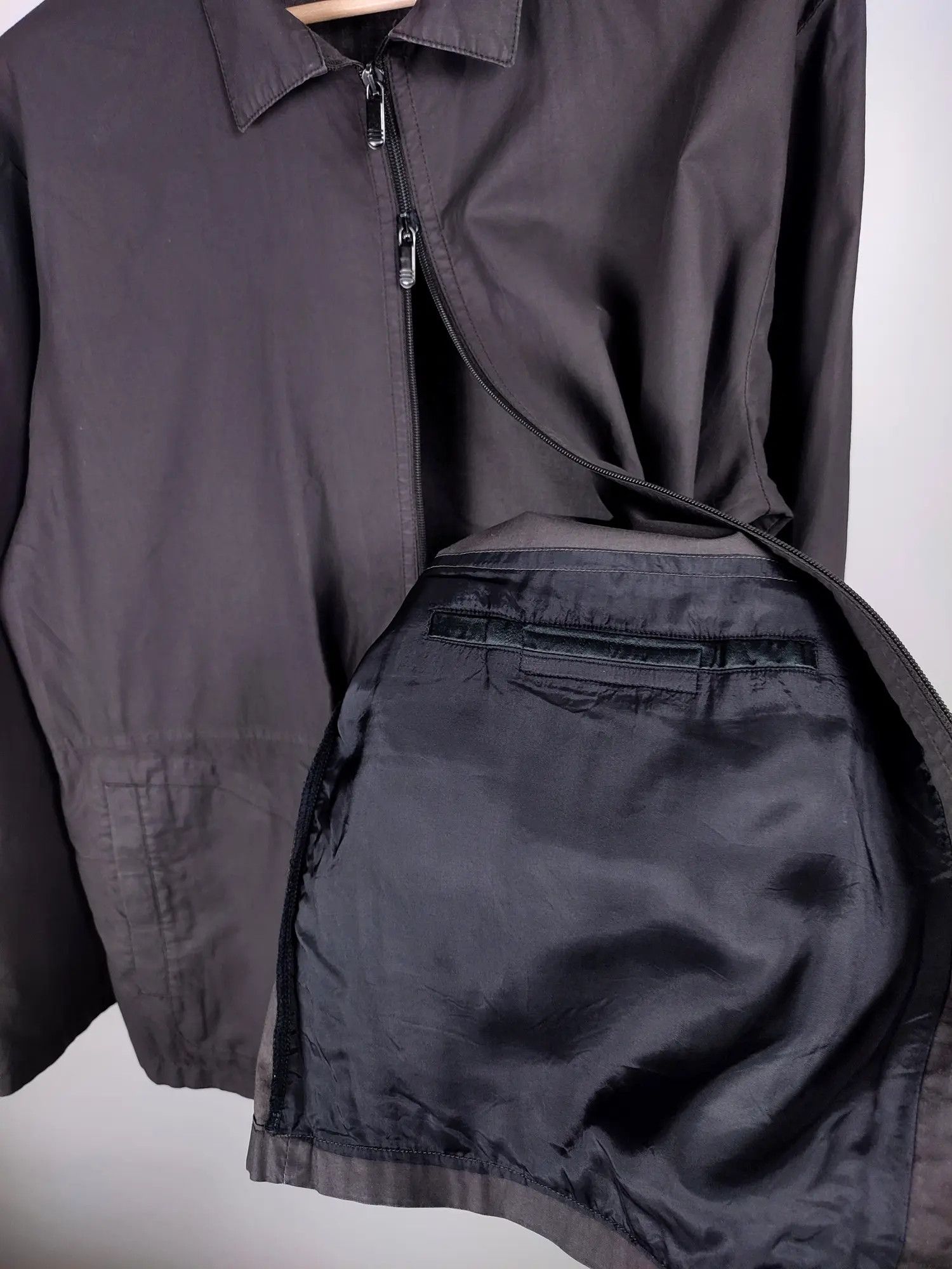 Emporio Armani 90's Emporio Armani Vintage Chore PU Worker jacket Size US XL / EU 56 / 4 - 13 Thumbnail