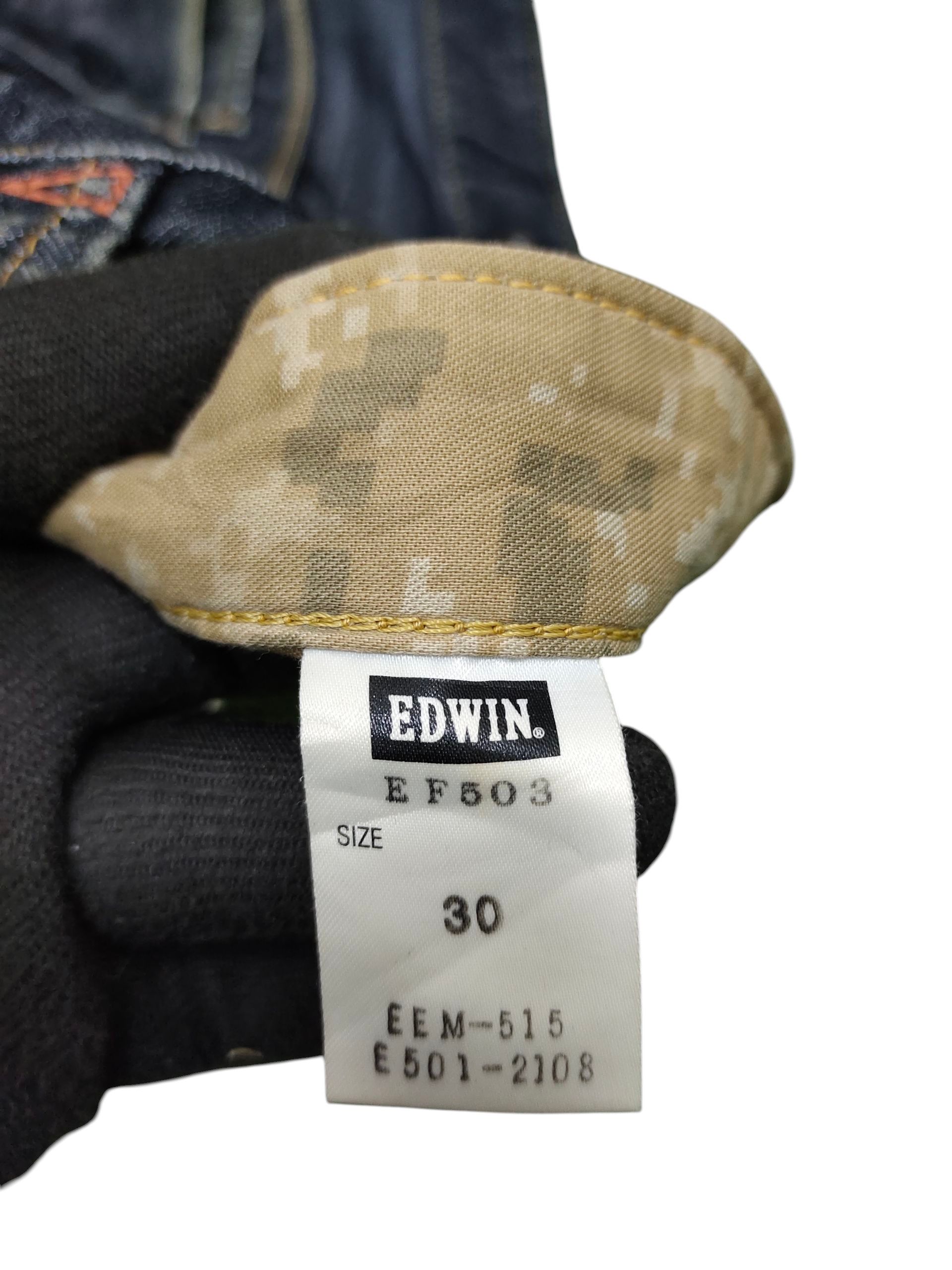 If Six Was Nine Vintage Edwin Function Distressed Denim Jeans Size US 31 - 10 Thumbnail
