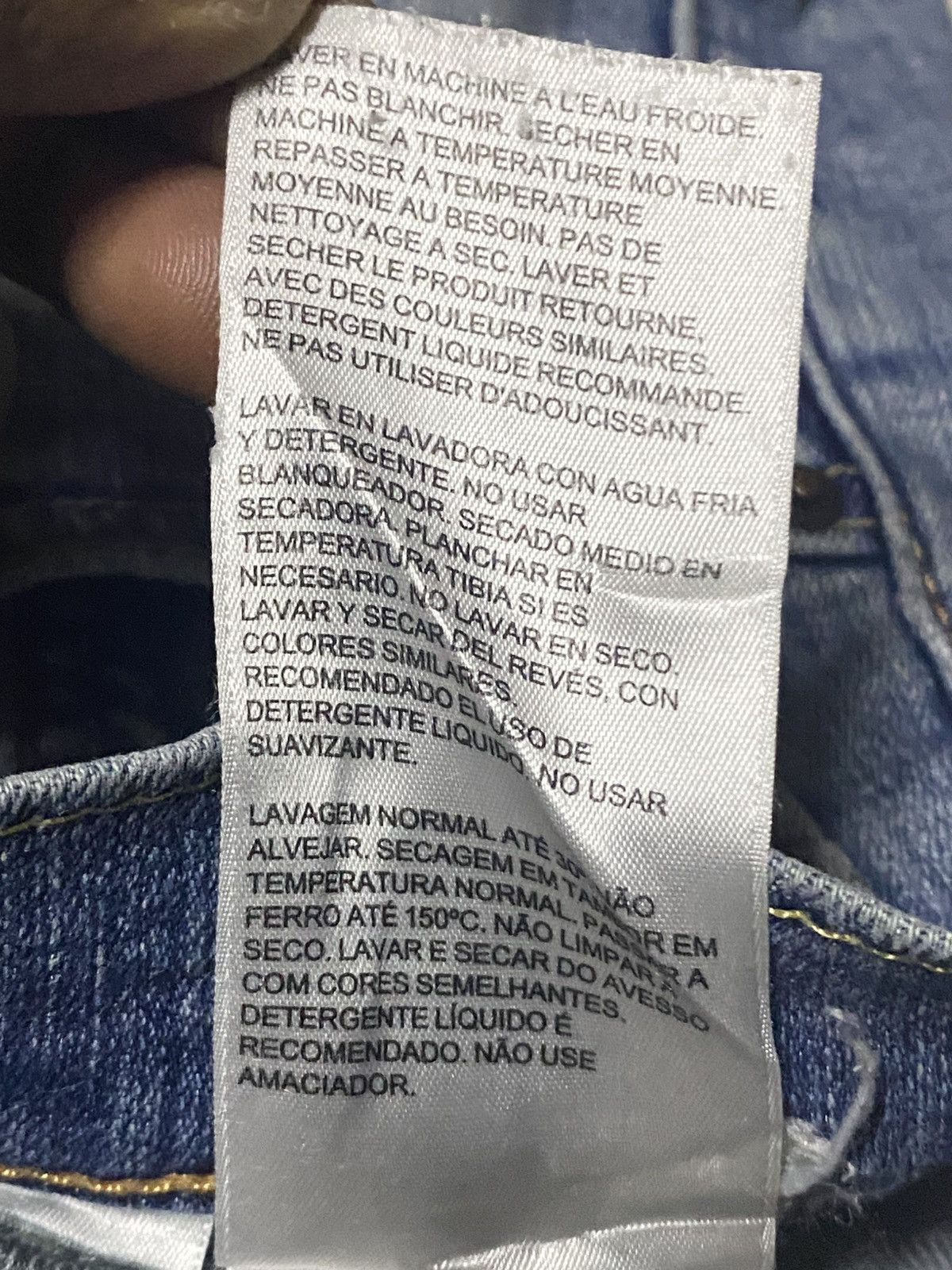 Levi's Levis 511 Y2K Faded Wash Distressed Jeans Size US 30 / EU 46 - 19 Thumbnail