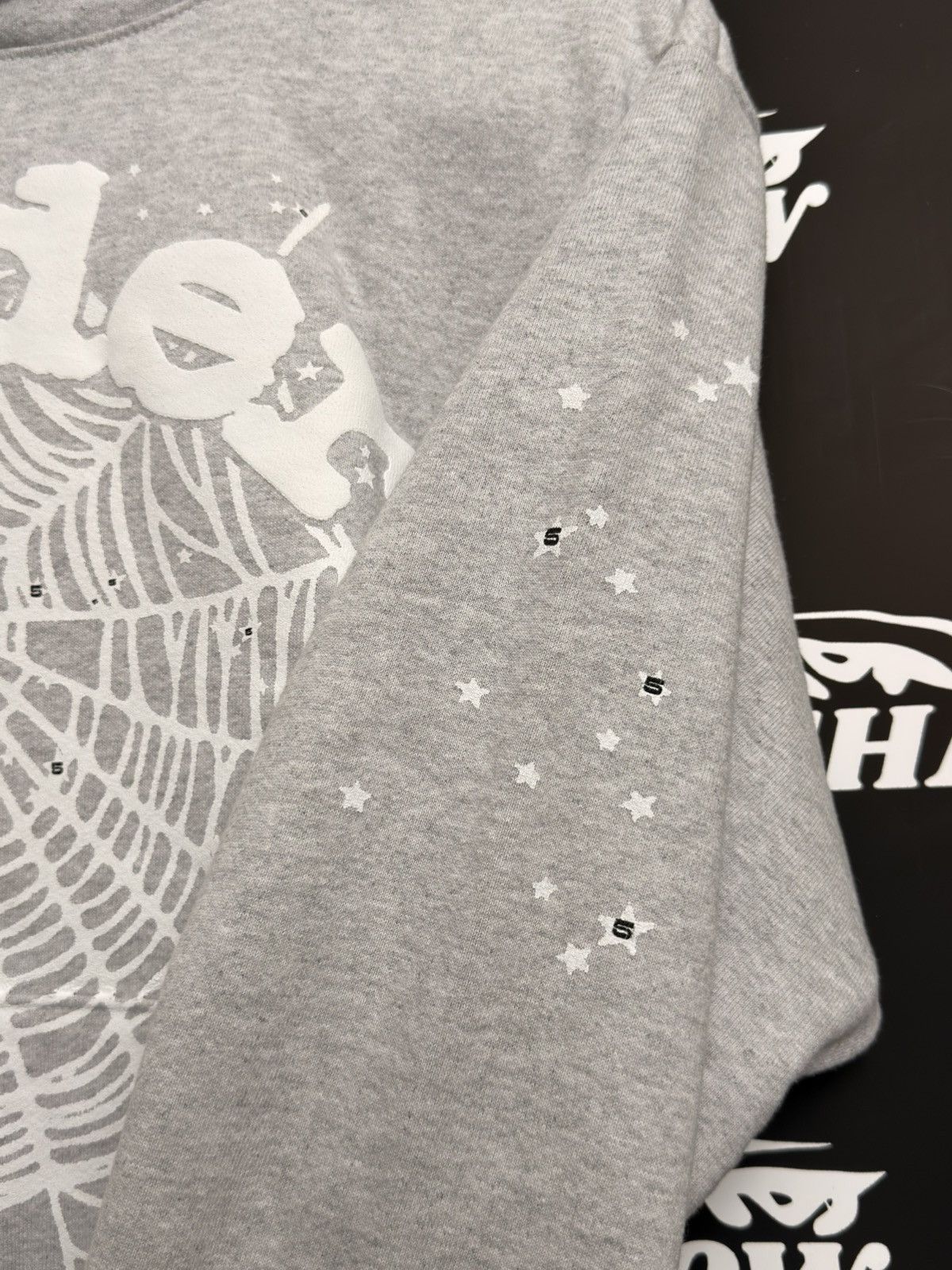 Sp5der OG WEB HEATHER GREY HOODIE Size US S / EU 44-46 / 1 - 3 Thumbnail