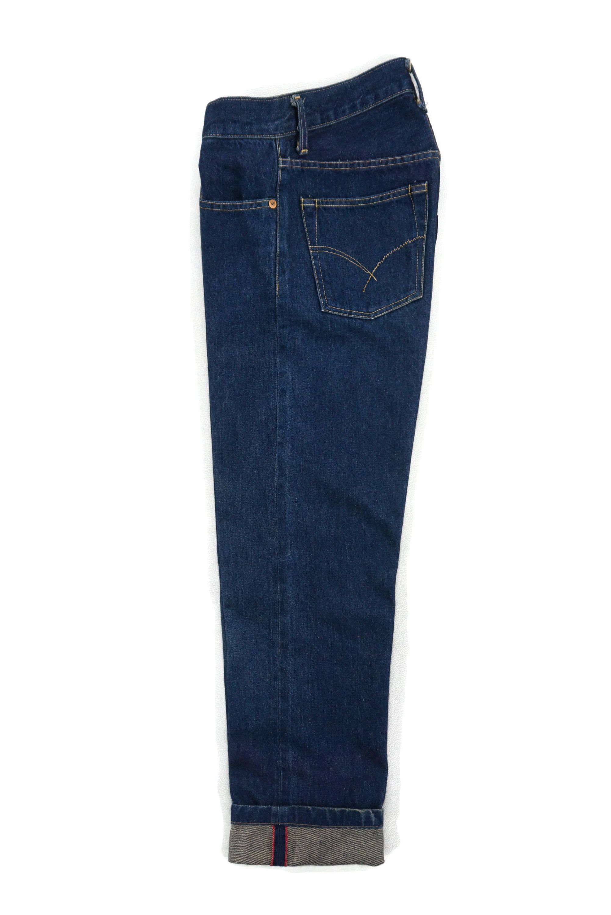 HOLLYWOOD RANCH MARKET HRM Hand Made Selvedge Jeans W26xL28 Blue Blue Ankle Denim Size 26" / US 2 / IT 38 - 3 Thumbnail
