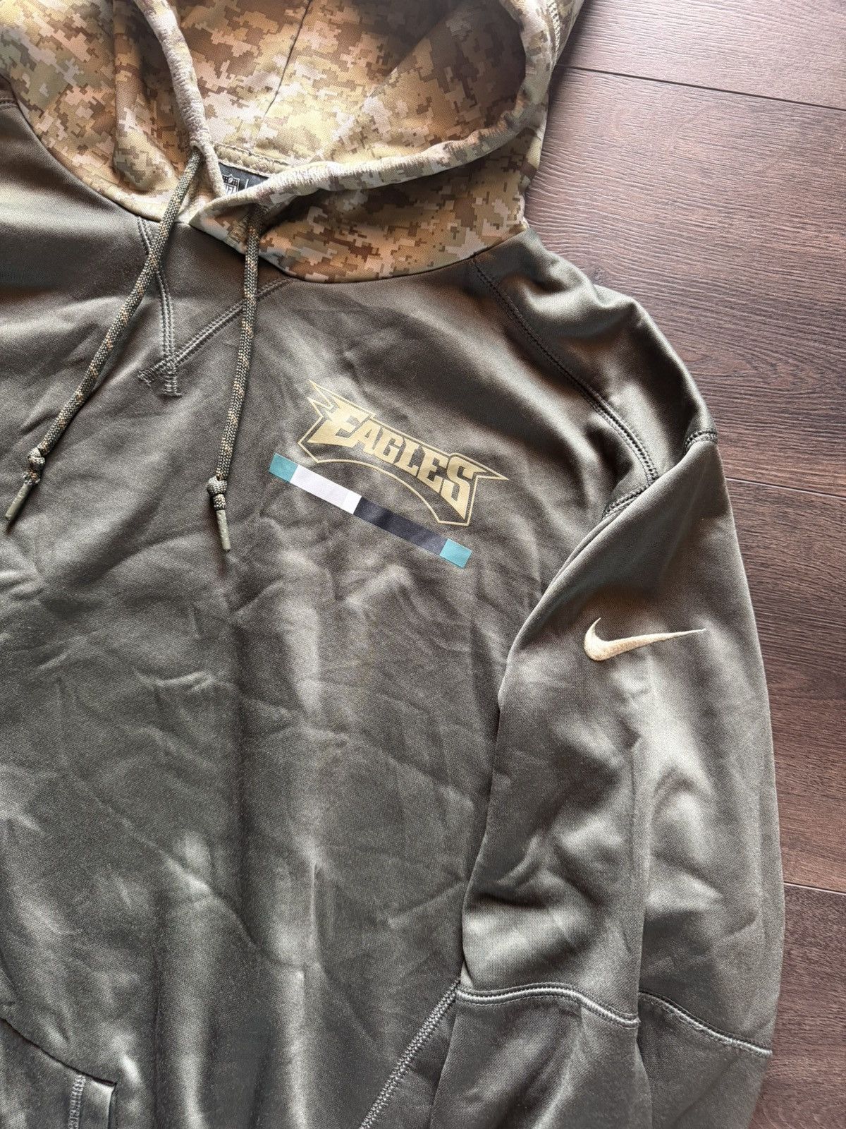Nike Nike Philadelphia Eagles Salute Hoodie Size US XXL / EU 58 / 5 - 3 Thumbnail