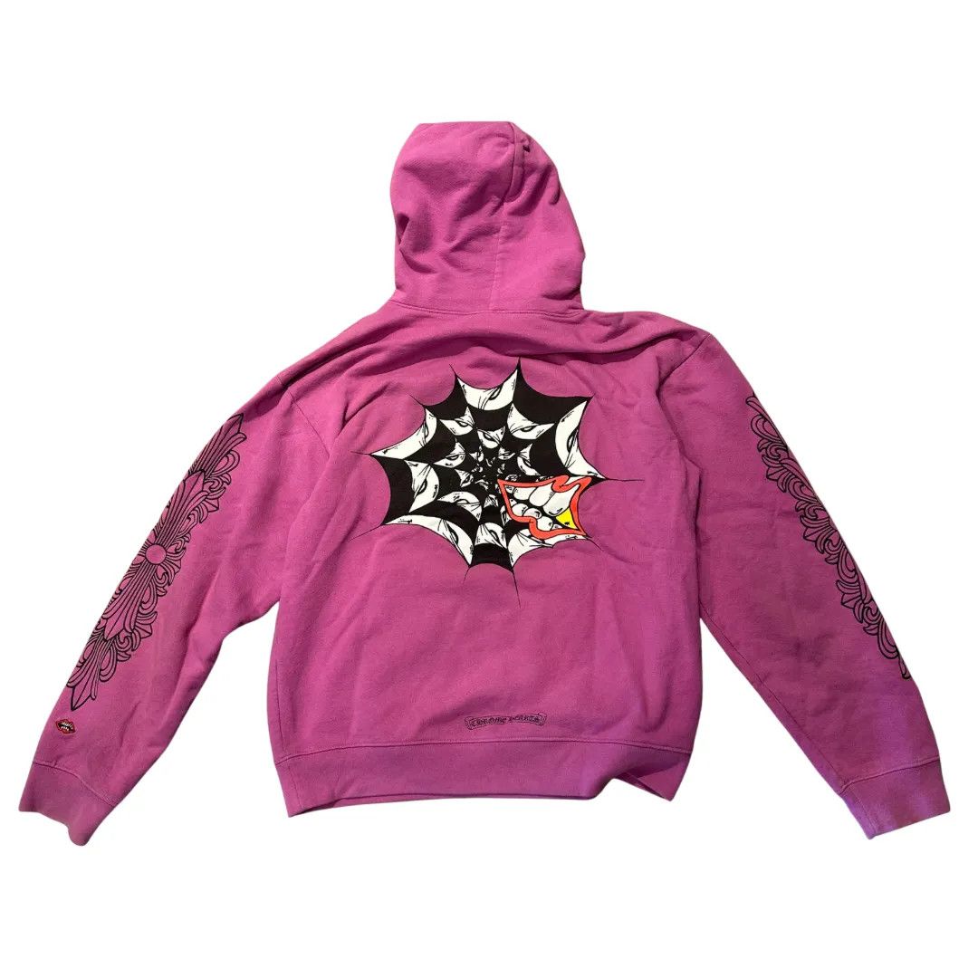 Chrome Hearts Chrome Hearts Matty Boy Spider Web Hoodie Purple Size US L / EU 52-54 / 3 - 2 Thumbnail