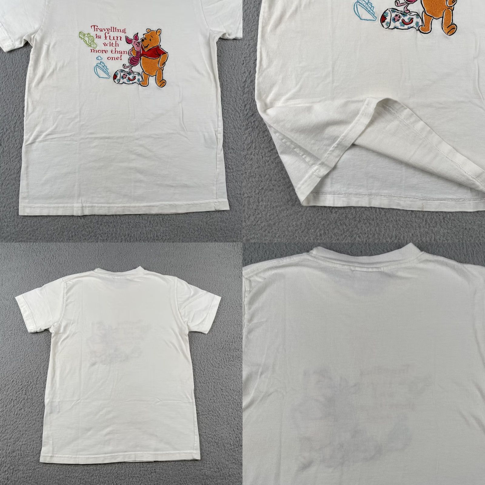 Vintage VINTAGE Pooh Bear Shirt Adult Small Traveling Is Fun Embroidered Y2K 90s Mens Size US S / EU 44-46 / 1 - 8 Thumbnail
