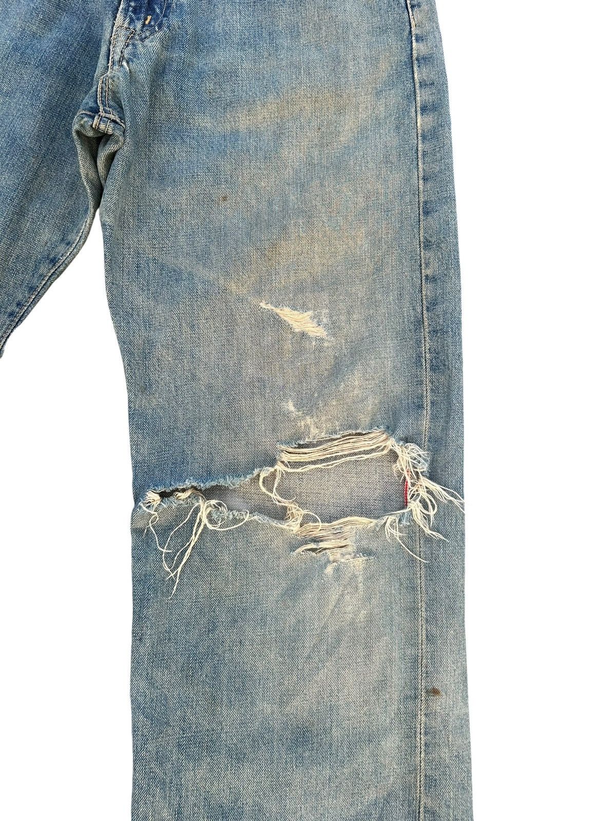 Edwin × Kapital × Vintage Vintage Edwin 505 Selvedge Baggy Distressed Denim Jeans Size US 31 - 3 Thumbnail
