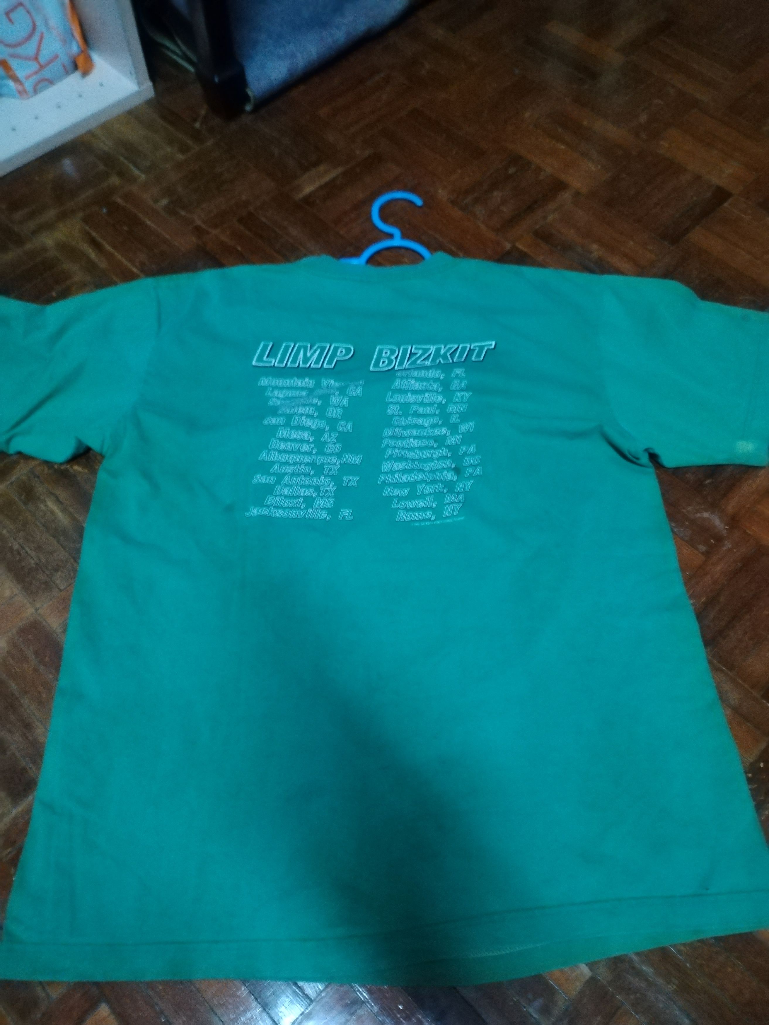 Giant Limp Bizkit Shirt Green Rare Size US L / EU 52-54 / 3 - 3 Thumbnail