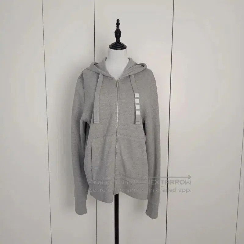 Thom Browne Thom Browne Gray Striped Long Sleeve Hoodie . Size S / US 4 / IT 40 - 1 Thumbnail