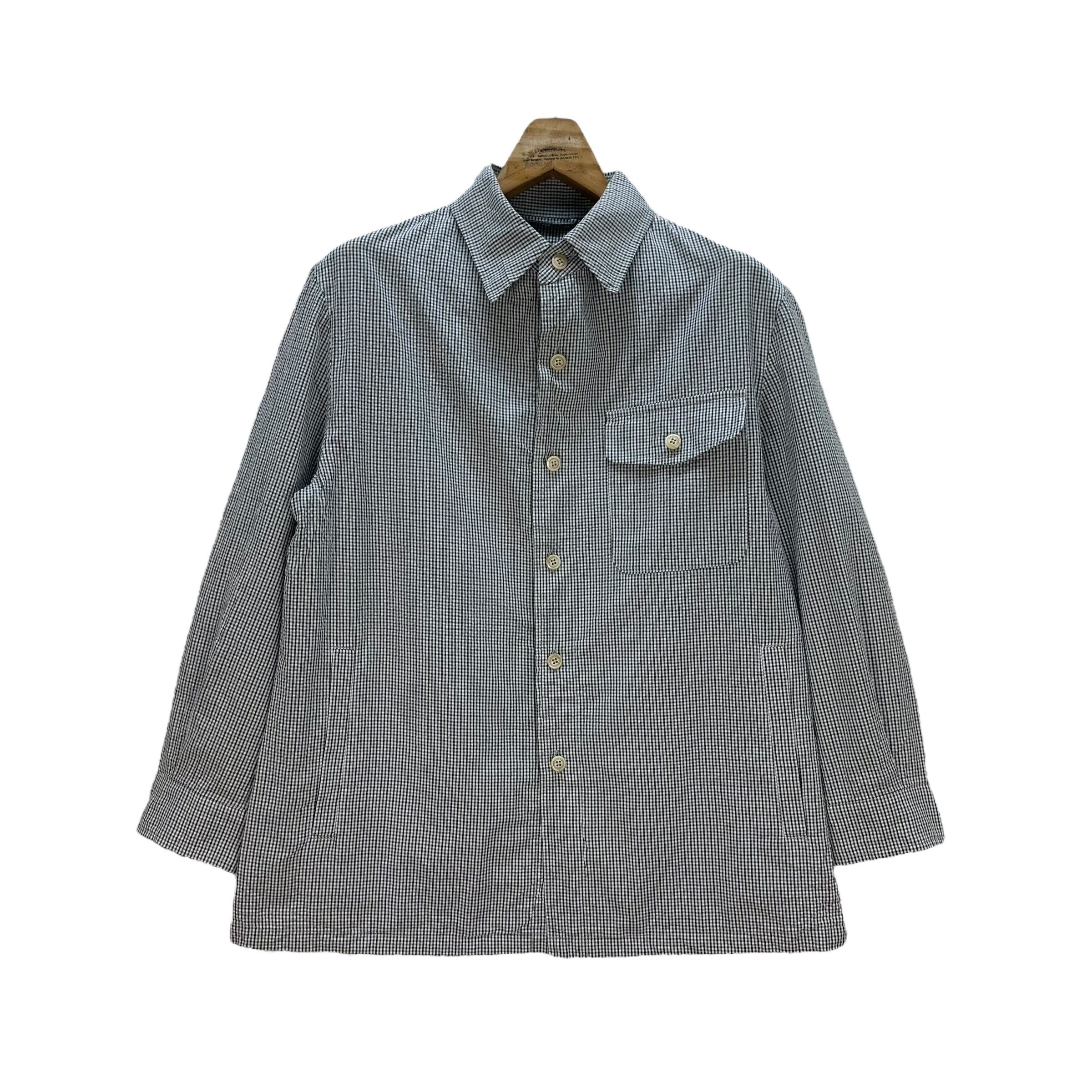 Burberry BURBERRY MINI CHECKED PLAID BUTTON UP SHIRT #8728-023 Size US M / EU 48-50 / 2 - 1 Thumbnail