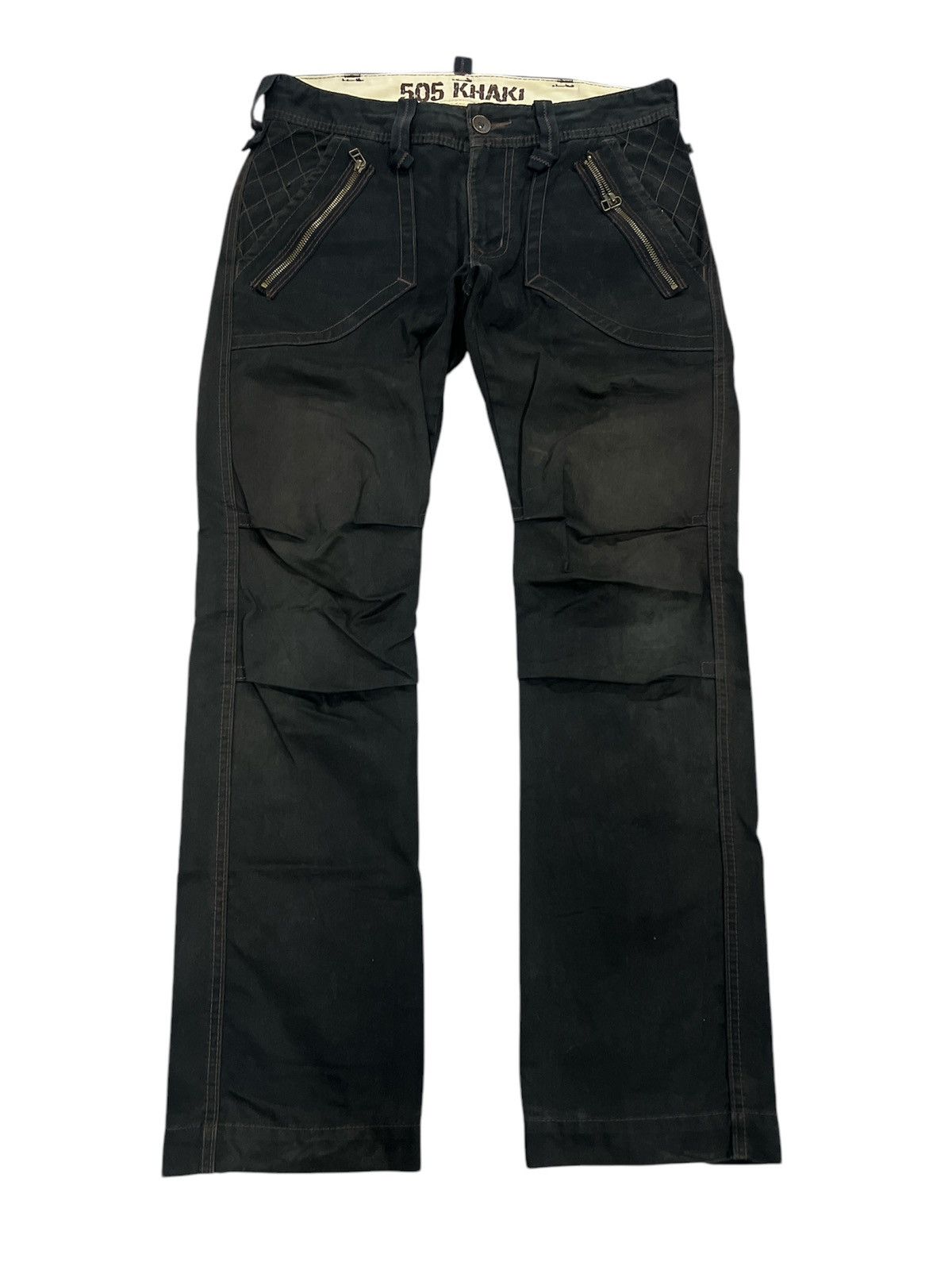 Edwin EDWIN 505 KHAKI DISTRESSED DENIM PANT Size US 32 / EU 48 - 1 Thumbnail