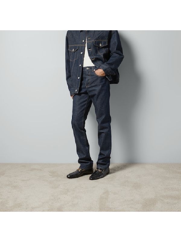 Gucci o1loc1c0925 Denim Pant With GG Embossed Detail in Blue Size US 34 / EU 50 - 2 Thumbnail