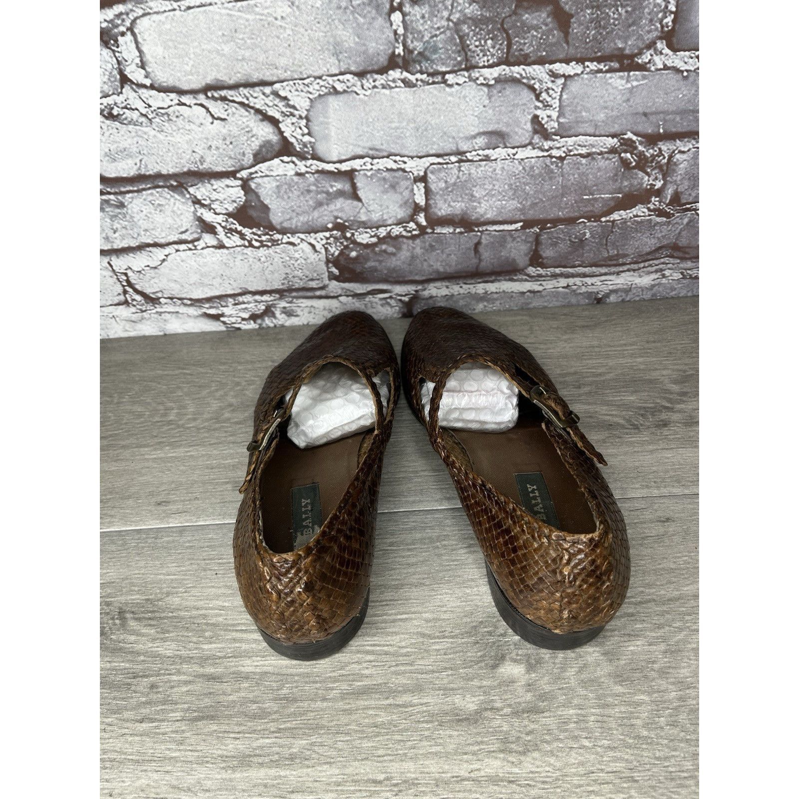 Bally VTG Bally Seville Leather Woven Monk Strap Loafers Shoes Bro Size US 8.5 / EU 41-42 - 10 Thumbnail