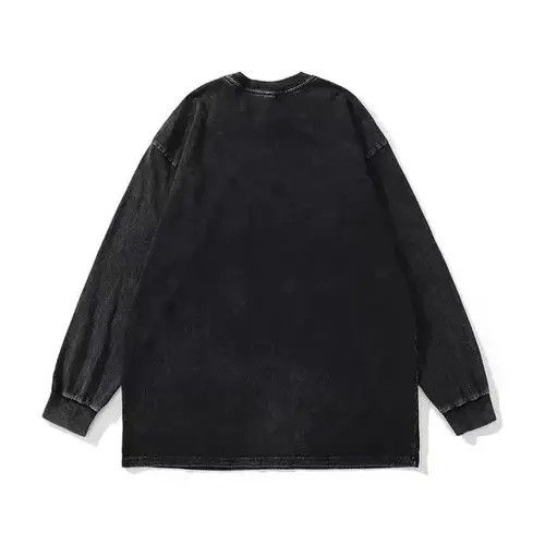 VIBE Street Vintage Hip Hop Printed Washed Long Sleeve T-Shirt Size US L / EU 52-54 / 3 - 2 Thumbnail