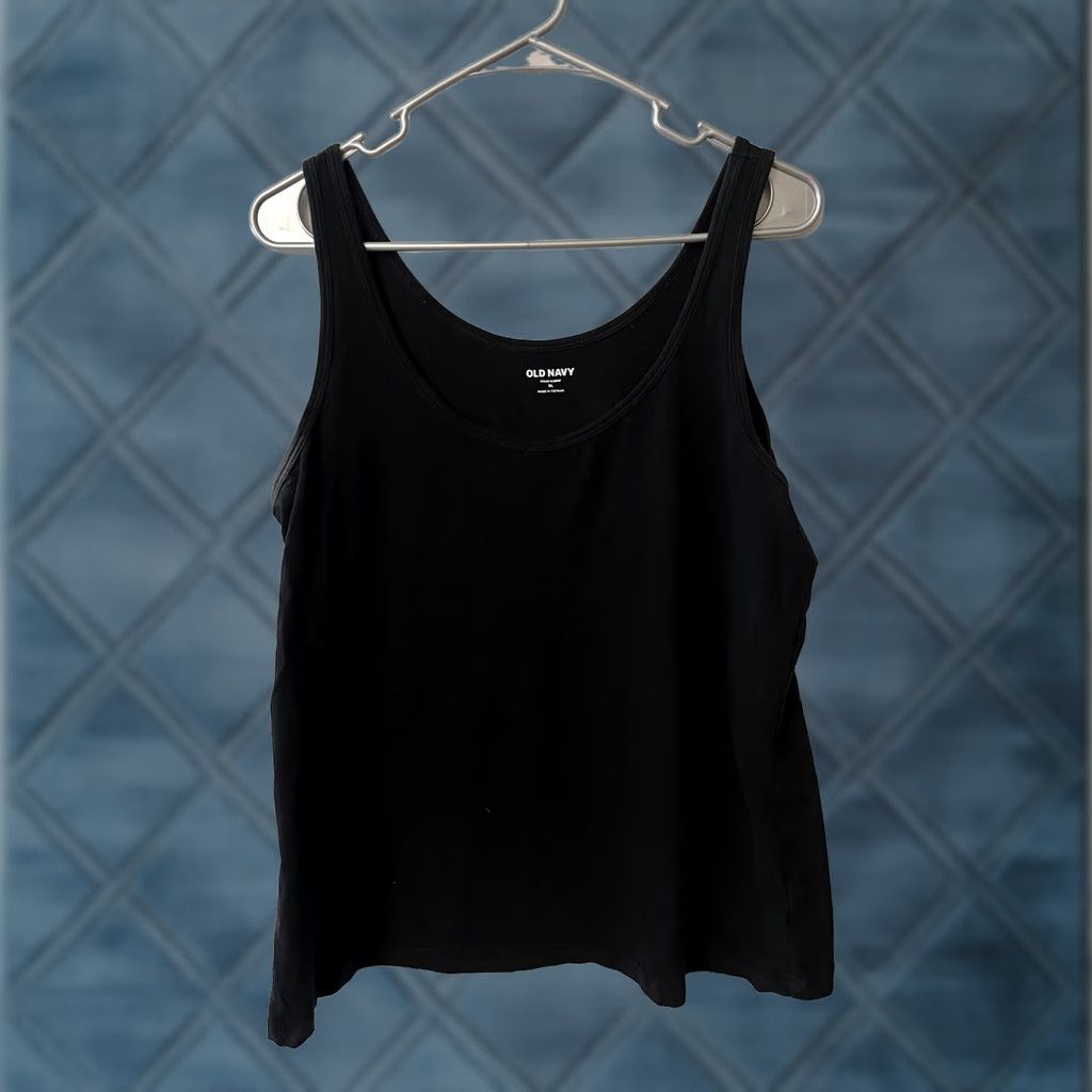 Old Navy Old Navy Tank Top Women's Round Neck Cotton Slim XL Black Size XL / US 12-14 / IT 48-50 - 1 Thumbnail