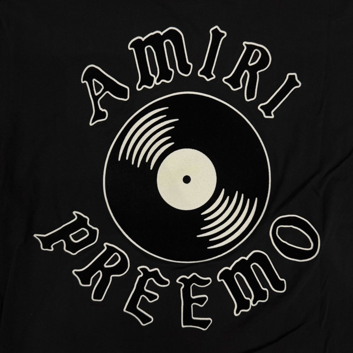 Amiri Amiri Preemo Record Tee Black Size US XS / EU 42 / 0 - 6 Thumbnail