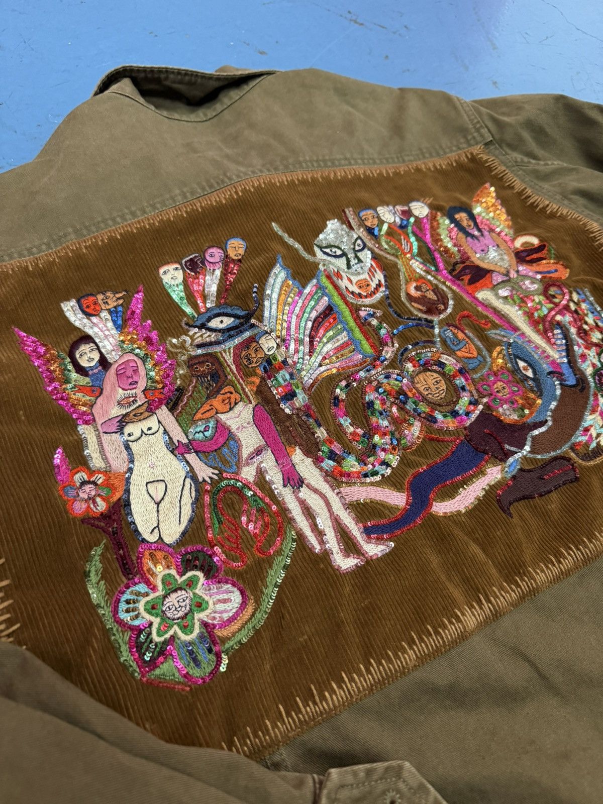 Saint Laurent Paris SAINT LAURENT SS15 EMBROIDERED SAFARI JACKET Size US M / EU 48-50 / 2 - 4 Thumbnail