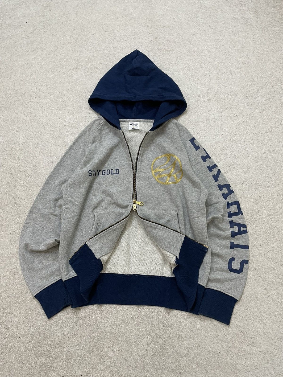 Hysteric Glamour 2000s Hysteric Hooded 24karats Stay Gold Graphic Zip Y2K Size US L / EU 52-54 / 3 - 1 Thumbnail