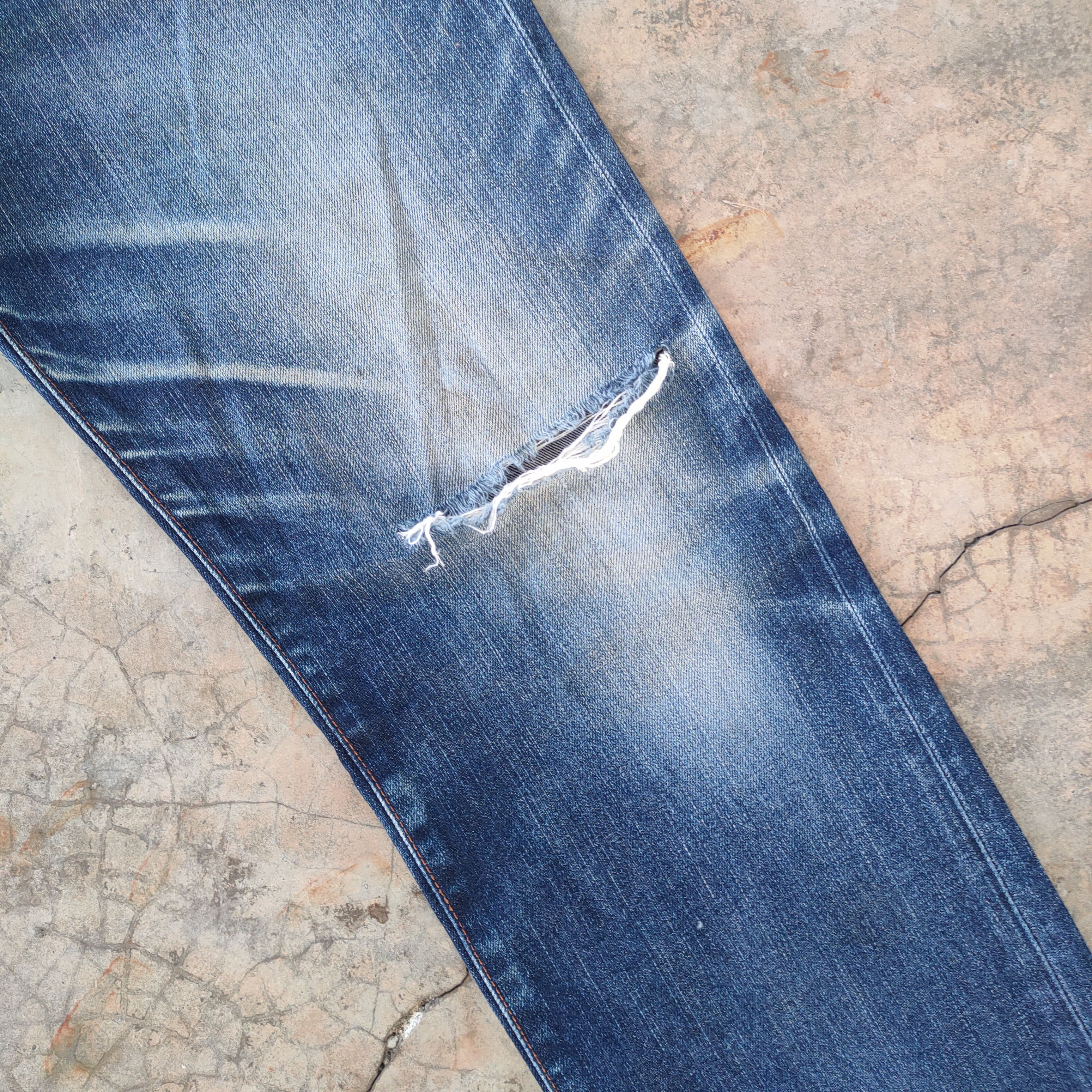 Japanese Brand W34 VINTAGE JAPANESE FADED DISTRESSED RIPPED JEANS PANTS Size US 34 / EU 50 - 5 Thumbnail