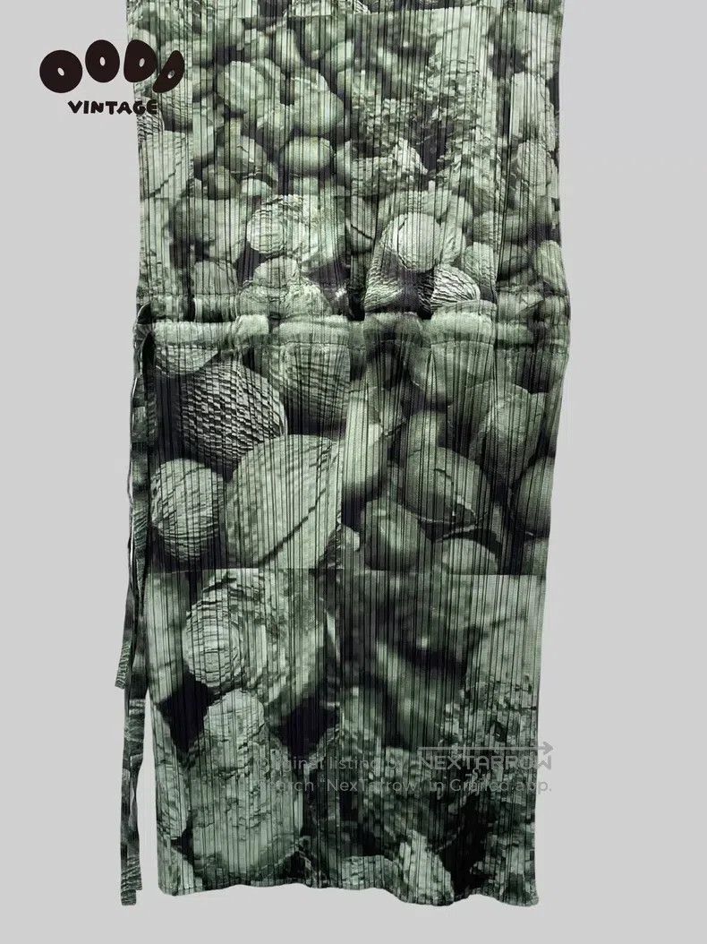 Issey Miyake Issey Miyake Nut Print Pleated Maxi Skirt Size L / US 10 / IT 46 - 5 Thumbnail