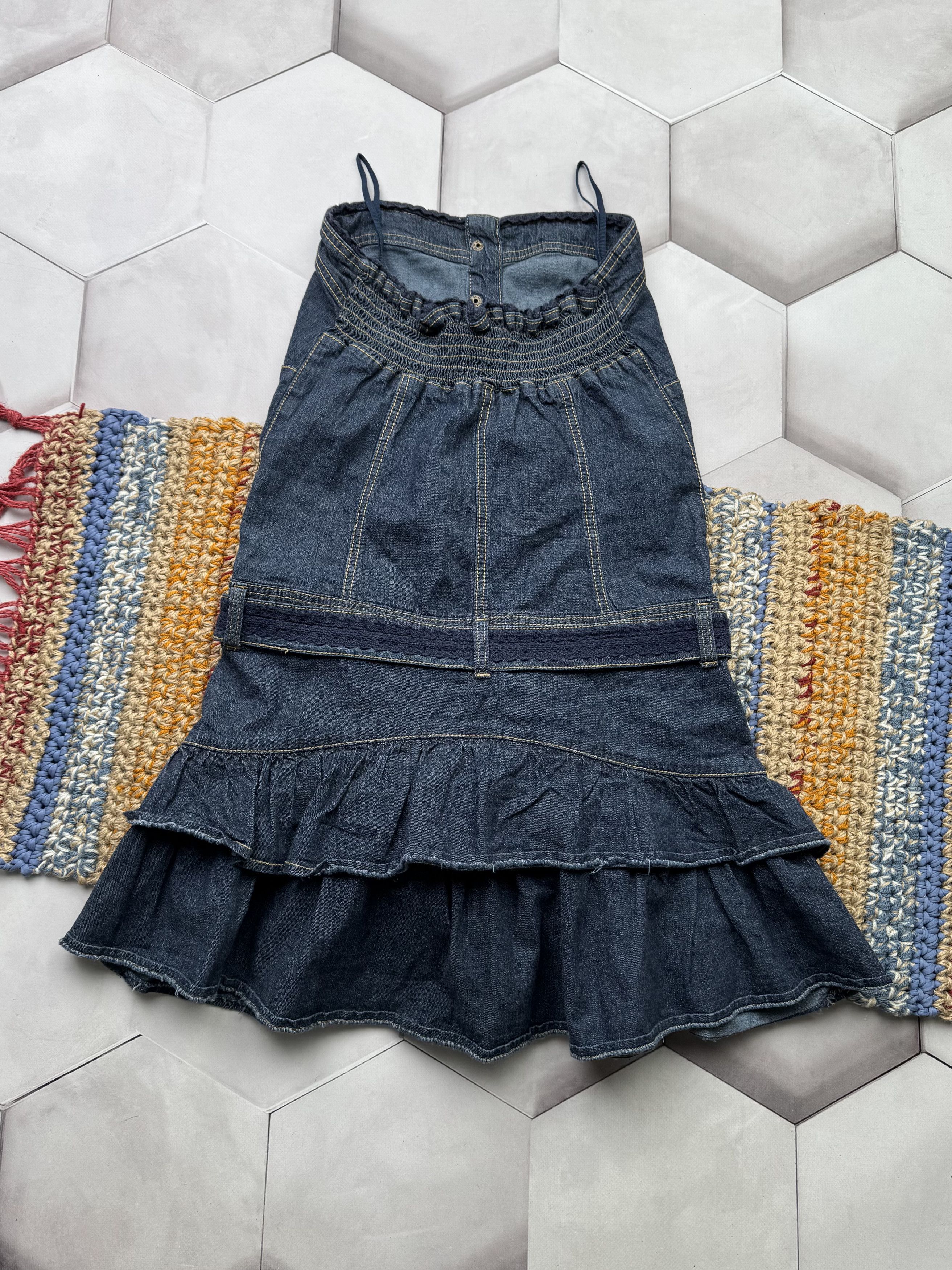 Vintage Vintage Mini Denim Dress Size S / US 4 / IT 40 - 5 Thumbnail