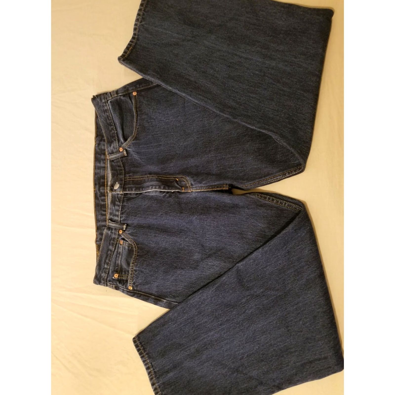 Levi's VINTAGE Levi's 505 Jeans 40x30 Regular Straight Denim Pants Mens Jeans Blue 90s Size US 40 / EU 56 - 4 Thumbnail