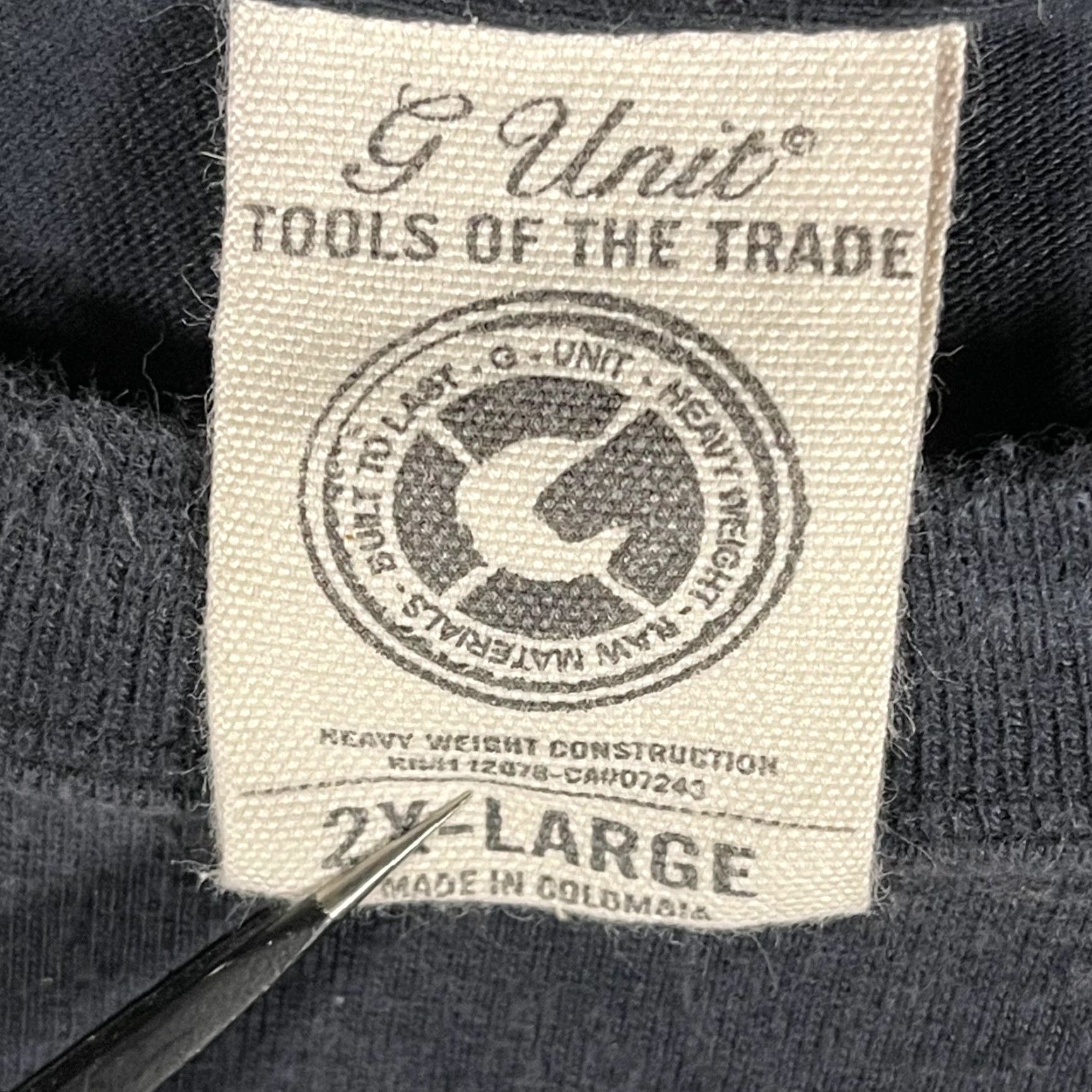 Logo 7 G-Unit Shirt Mens 2XL Black Heavyweight Wings Logo Hip Hop Tee Size US XXL / EU 58 / 5 - 7 Thumbnail