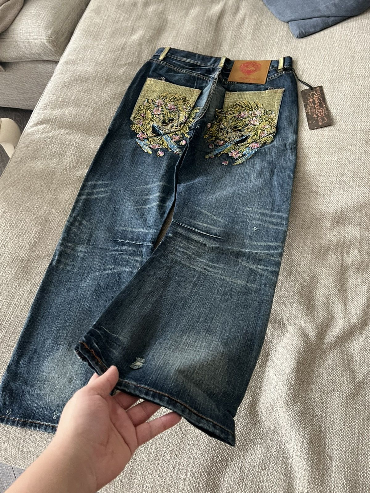 Ed Hardy Vintage 💥 Ed Hardy Jeans by Christian Audigier Pants Size US 32 / EU 48 - 10 Thumbnail