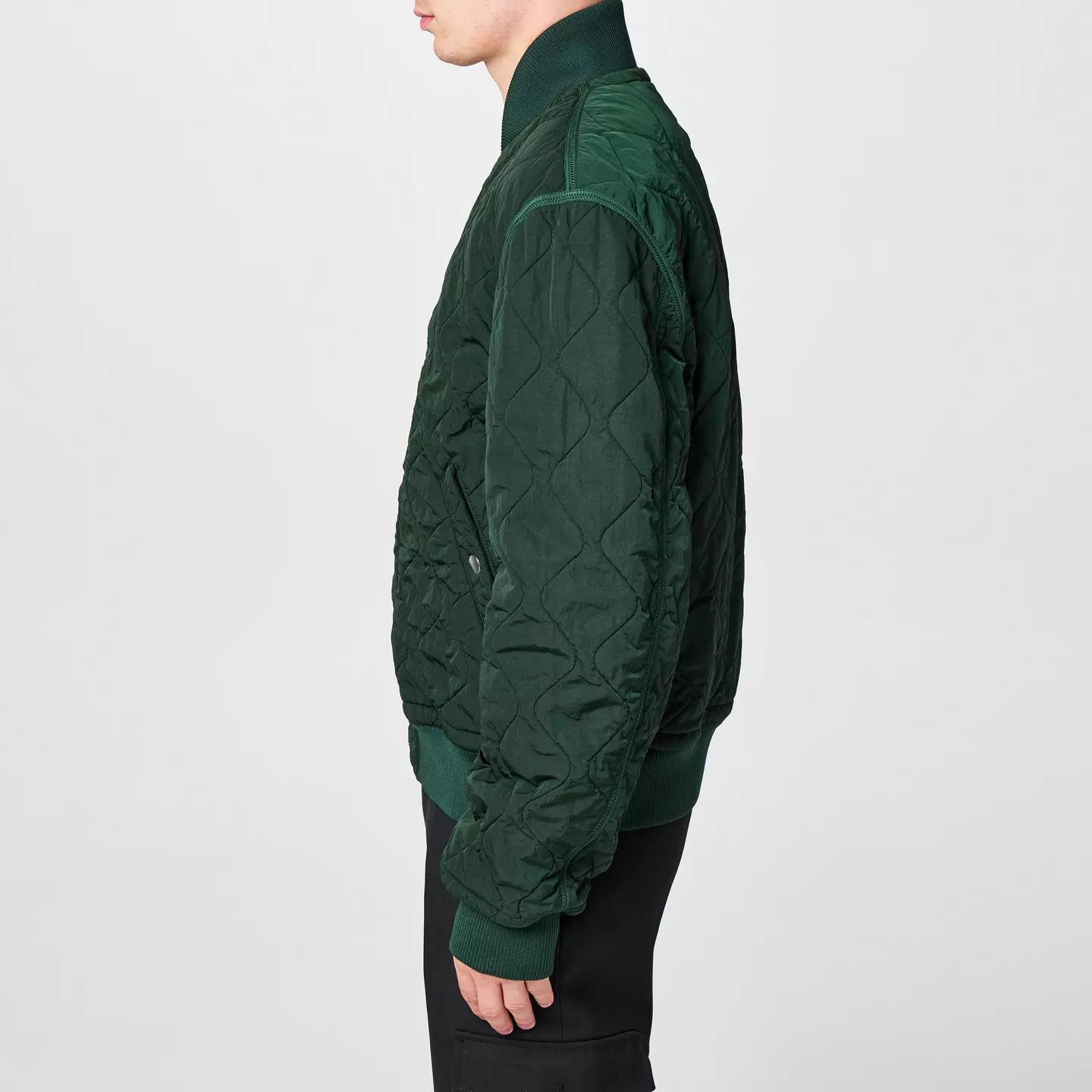 Burberry o1g2r1mq0426 Quilted Zip Jacket in Green Size US L / EU 52-54 / 3 - 3 Thumbnail