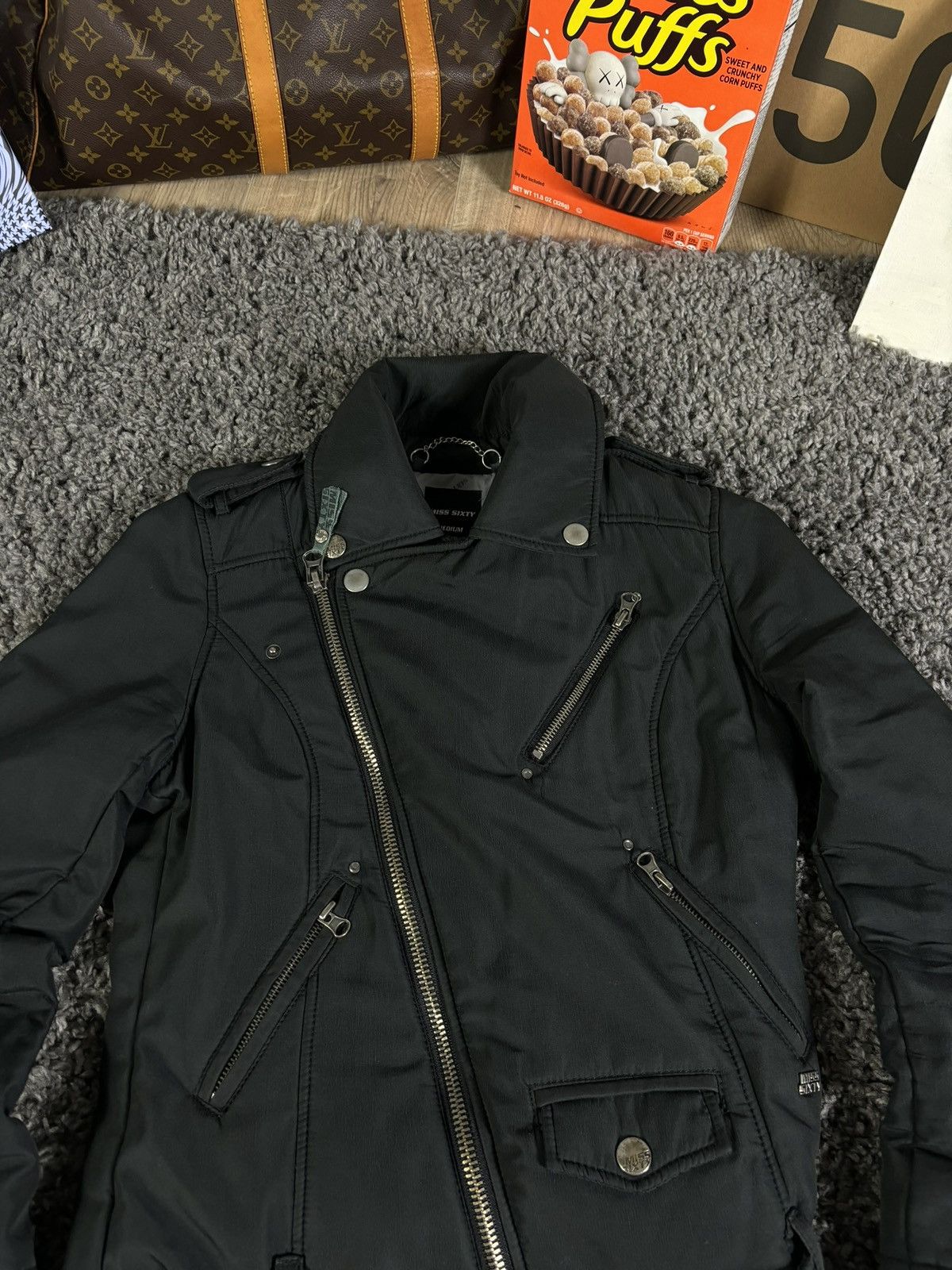 Miss Sixty Miss Sixty Y2K Biker Bomber Wоmеns Jacket Leather Style 00s Size M / US 6-8 / IT 42-44 - 6 Thumbnail