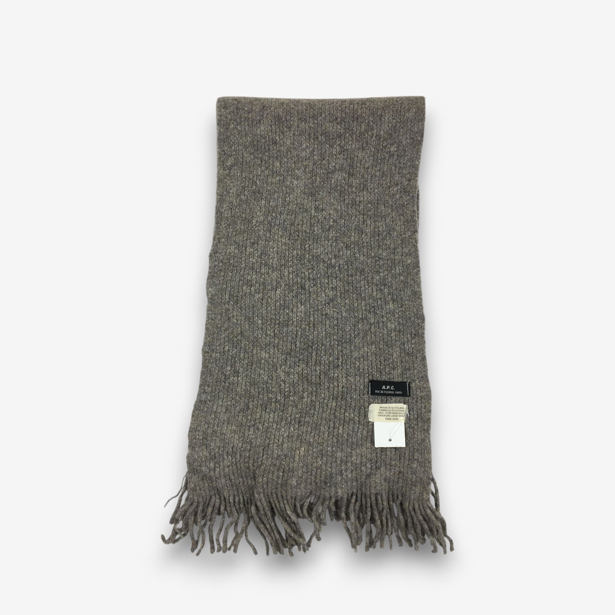 A.P.C. Vintage A.P.C Wool Scarf Muffler Knit APC Winter Scarves Size ONE SIZE - 2 Thumbnail