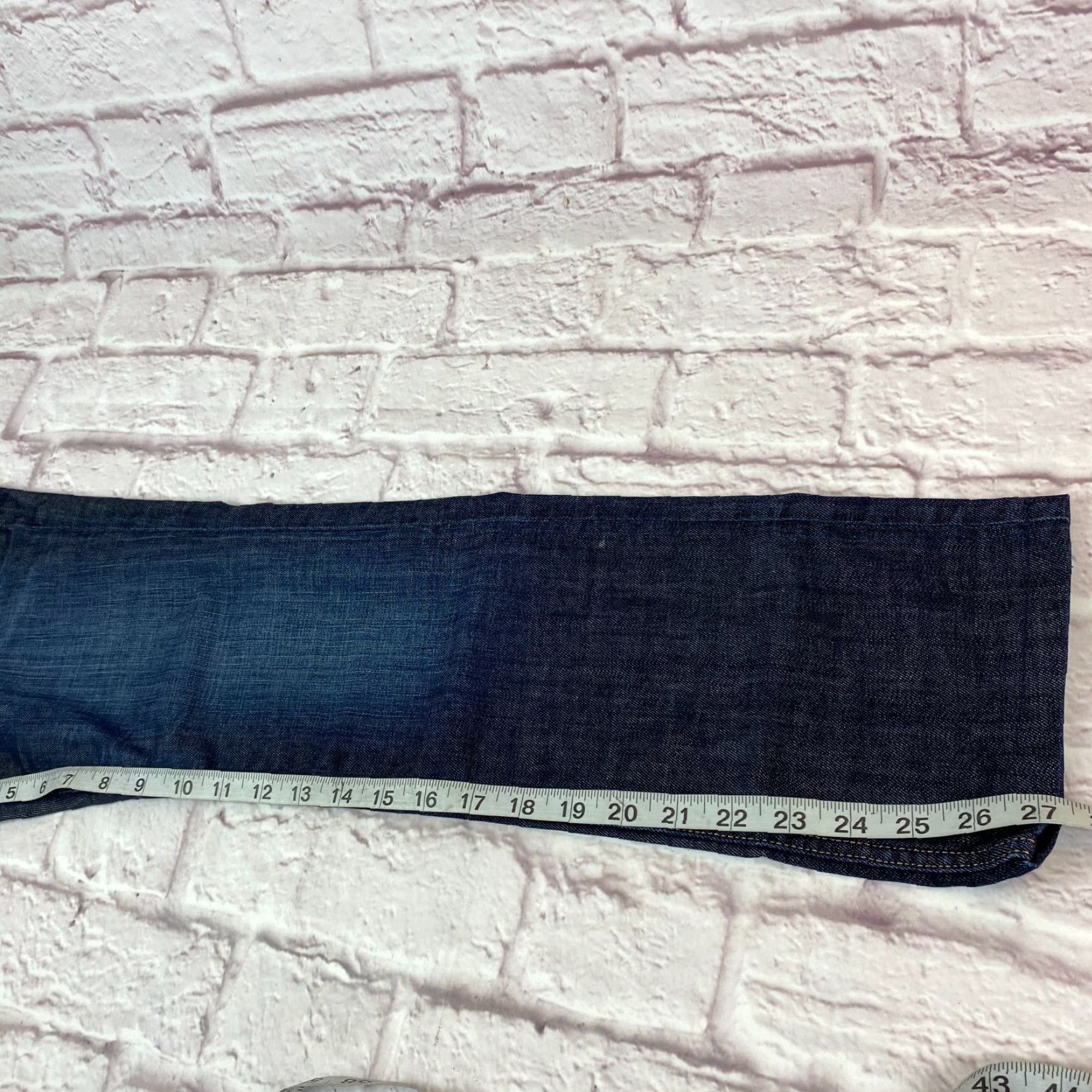 Banana Republic VINTAGE Banana Republic Straight Leg Jeans Womens 26P Low Rise Dark Wash Blue Denim Jeans? Size 26" / US 2 / IT 38 - 7 Thumbnail