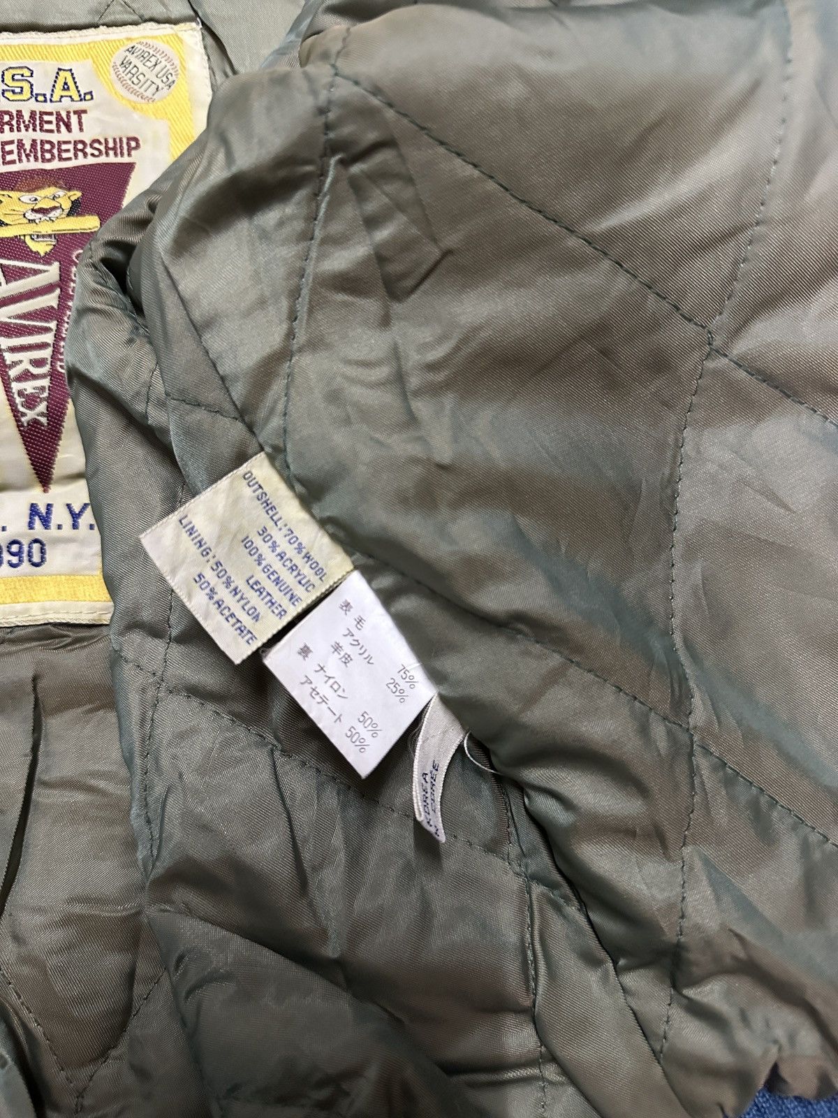 Avirex × Vintage Vintage 90s Avirex U.S.A University Sports Varsity Jacket Size US M / EU 48-50 / 2 - 12 Thumbnail