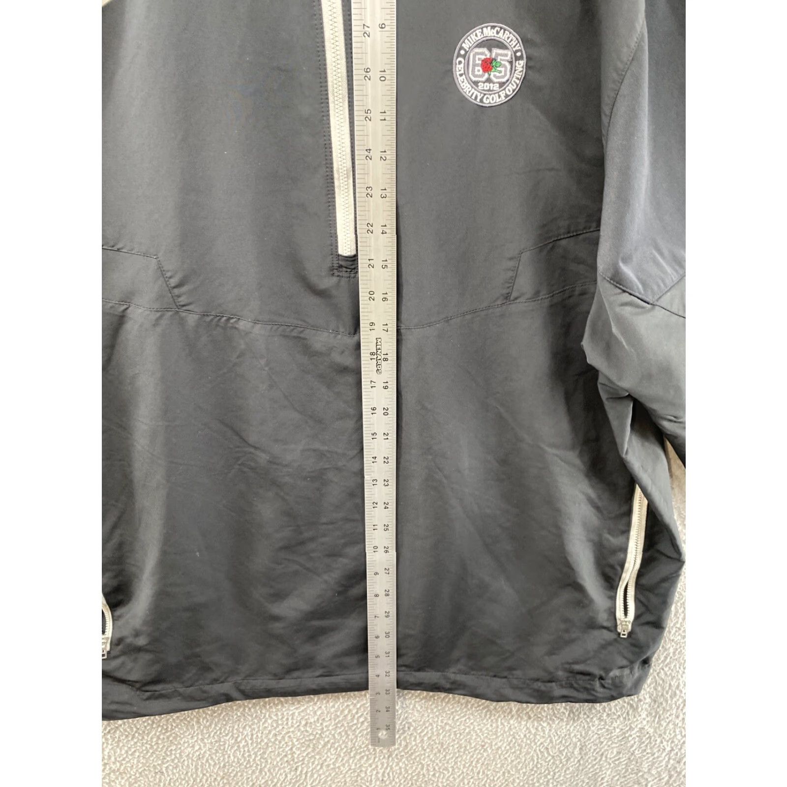 Nike Nike Windbreaker Jacket 1/4 Zip XL Black Men's Golf Outing 2012 Mike McCarthy Celebrity Size US XL / EU 56 / 4 - 6 Thumbnail