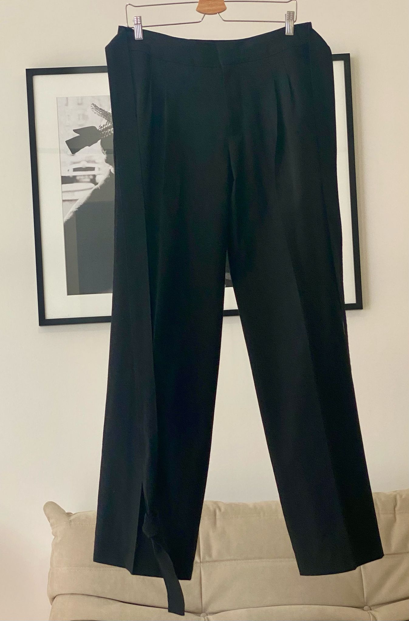 Haider Ackermann Haider Ackermann - SS19 Black Belted Wool Trousers Size US 32 / EU 48 - 2 Thumbnail