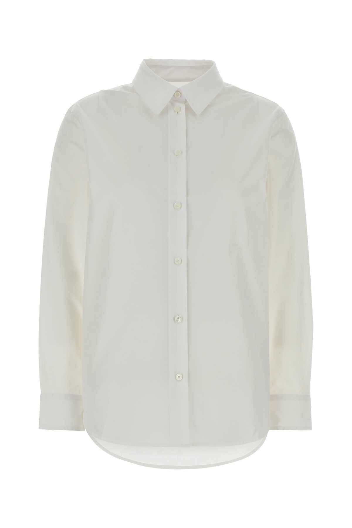 Burberry White Poplin Shirt Size XS / US 0-2 / IT 36-38 - 1 Thumbnail