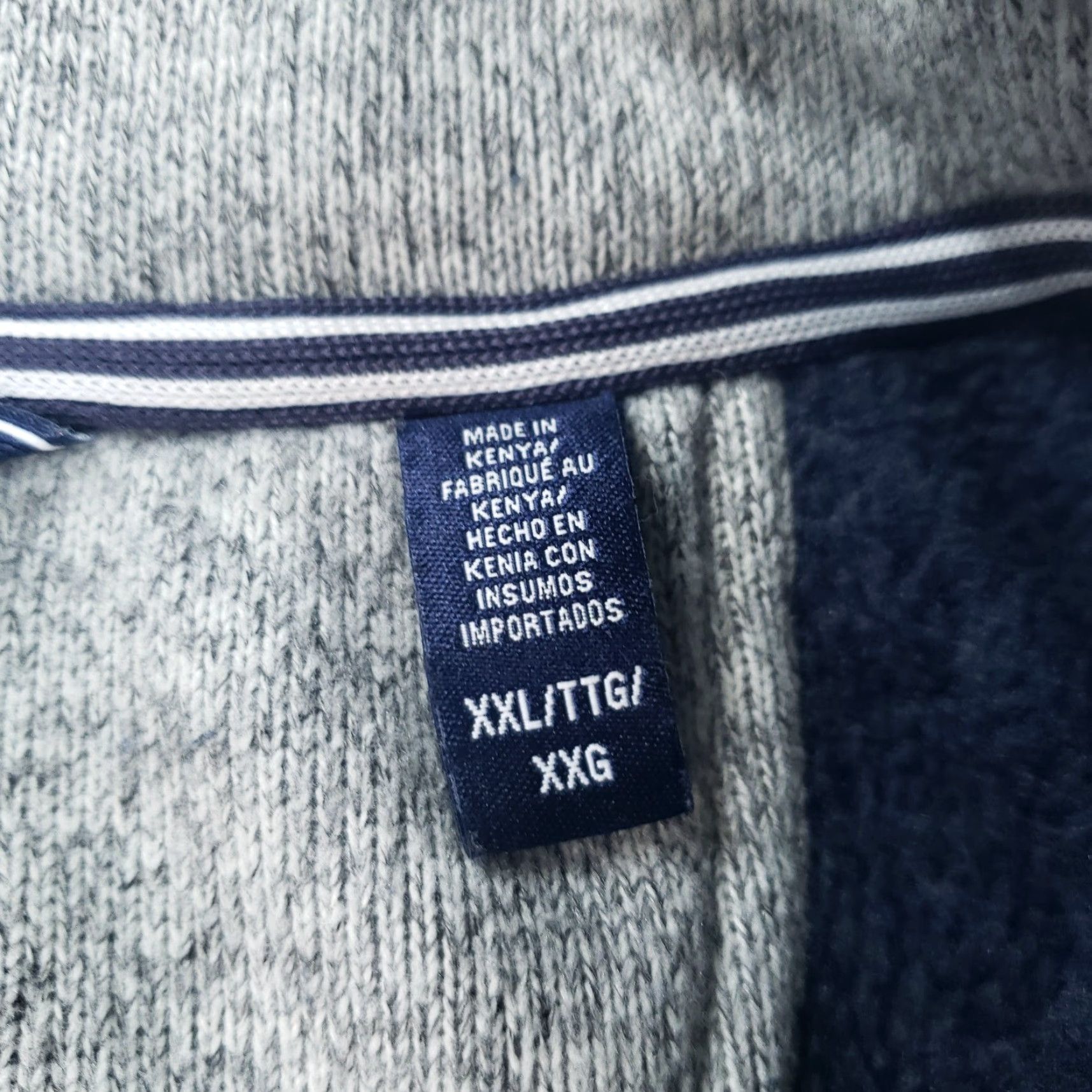 Izod IZOD Sweater Men 2XL Blue Pullover 1/4 Zip Mock Neck Long Sleeve Casual Size US XXL / EU 58 / 5 - 6 Thumbnail