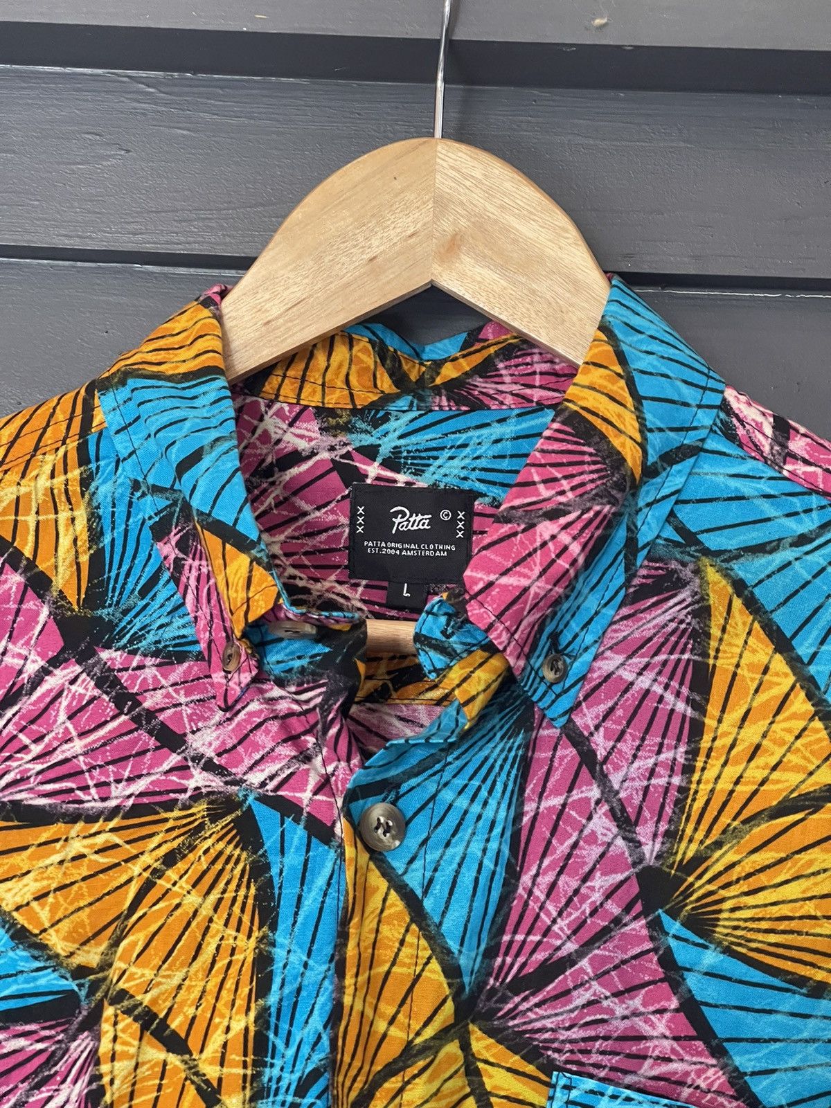 Patta Patta multicoloured acid cotton shirt Size US L / EU 52-54 / 3 - 6 Thumbnail