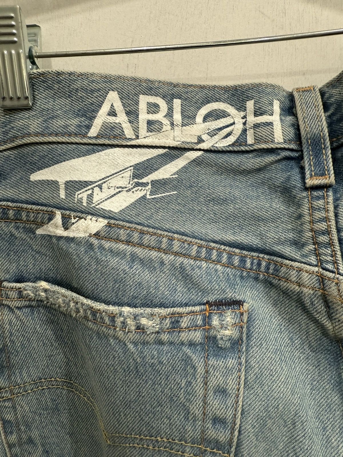 DENIM TEARS × Virgil Abloh Virgil Abloh Denim Tears 'Message in a Tear' Size US 29 - 15 Thumbnail