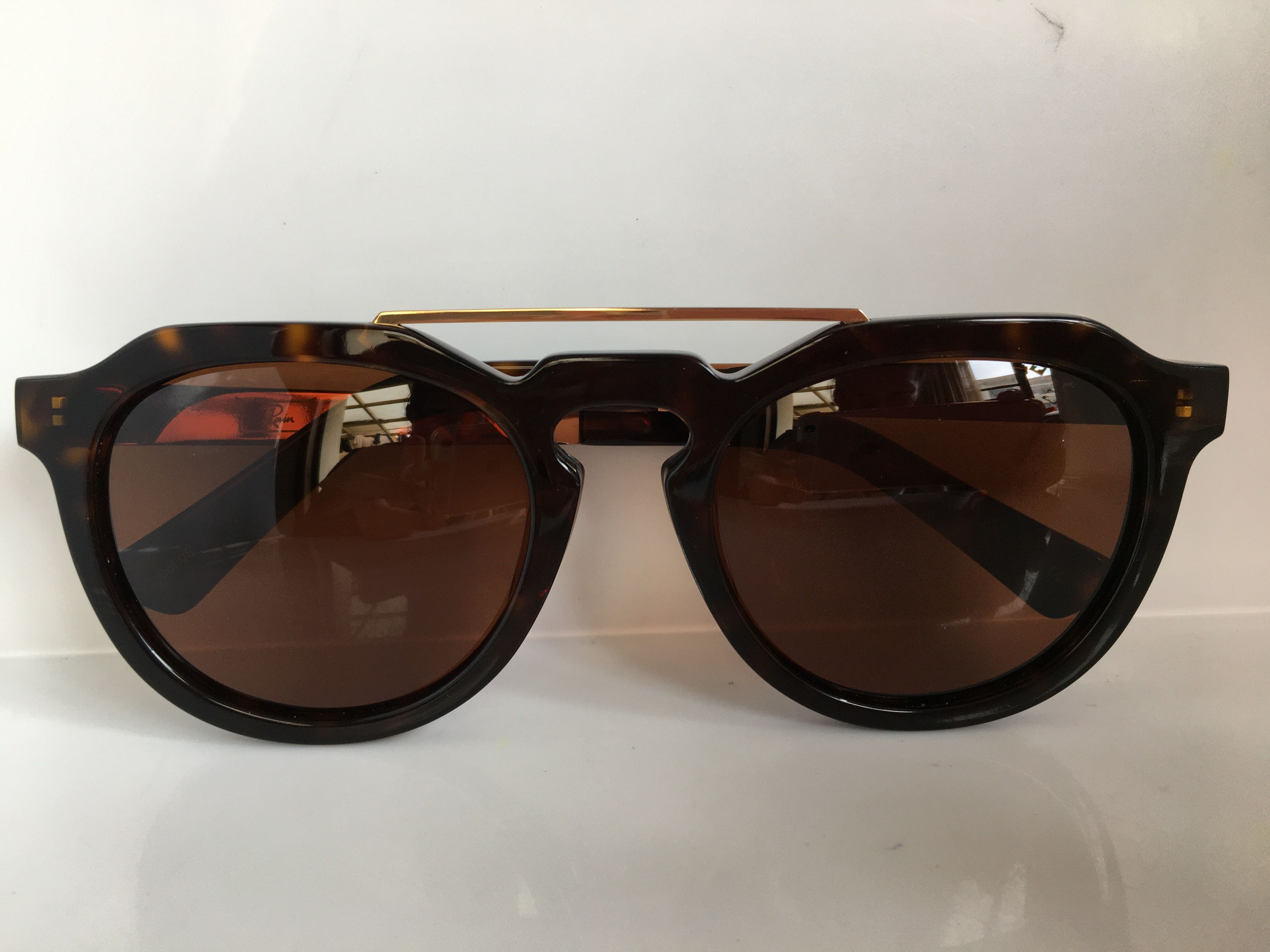 Other Rain Handmade Tortoise Acetate PREPPY Sunglasses Size ONE SIZE - 5 Thumbnail