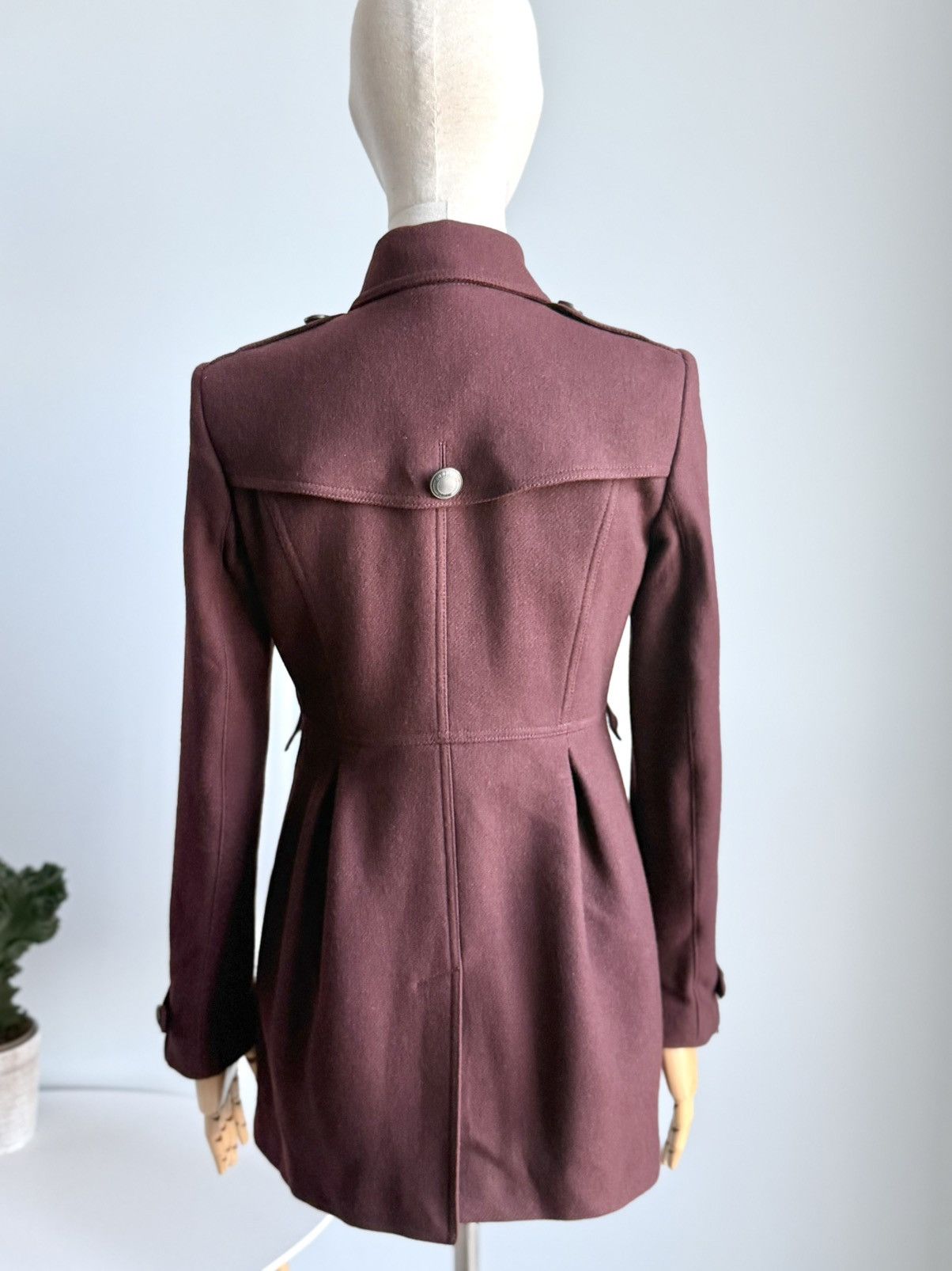 Burberry Burberry Wool Cashmere Military Coat Structured Button Size S / US 4 / IT 40 - 6 Thumbnail