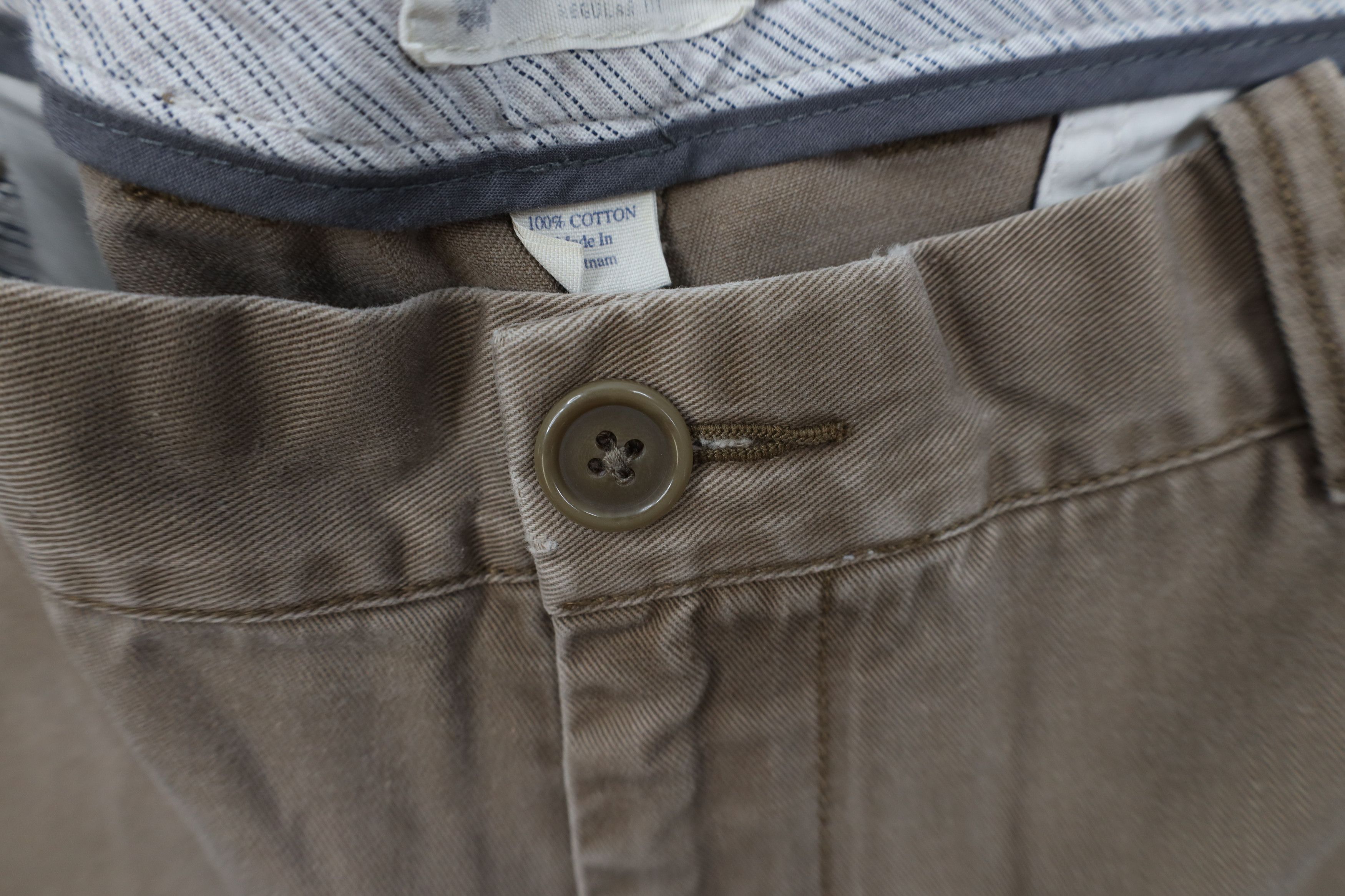 J.Crew Vintage Y2K J Crew Relaxed Wide Leg Chino Pants Brown Cotton Size US 34 / EU 50 - 7 Thumbnail