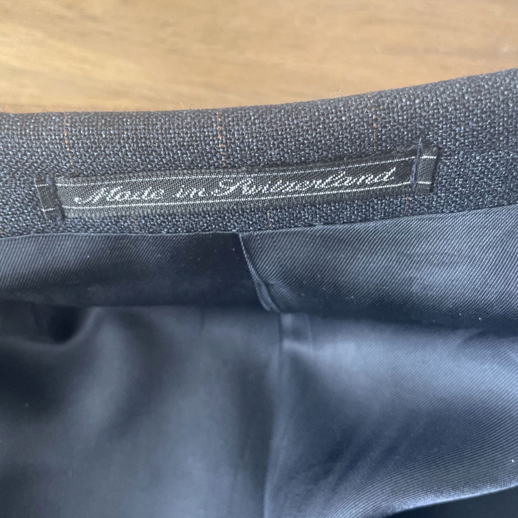 Ermenegildo Zegna VINTAGE Ermenegildo Zegna Gray Four Ply Wool Pinstripe Sport Coat Jacket Mens 44L Blazer Size 44R - 6 Thumbnail