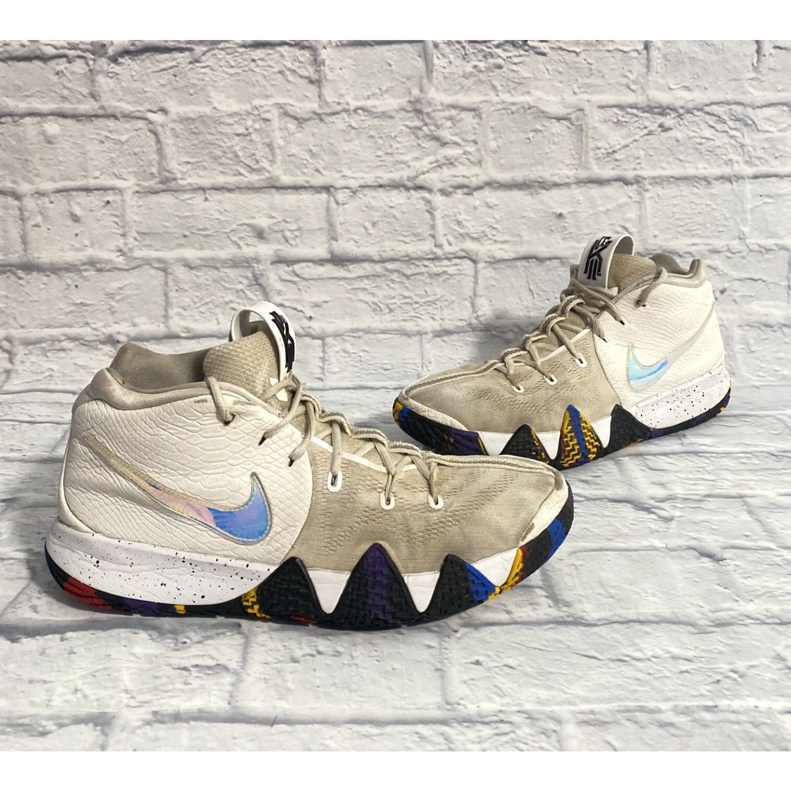 Nike Nike Kyrie 4 NCAA March Madness White Multicolor 943806-104 Men’s Size 11.5 Basketball Sneaker Mens Size US 12 / EU 45 - 2 Thumbnail