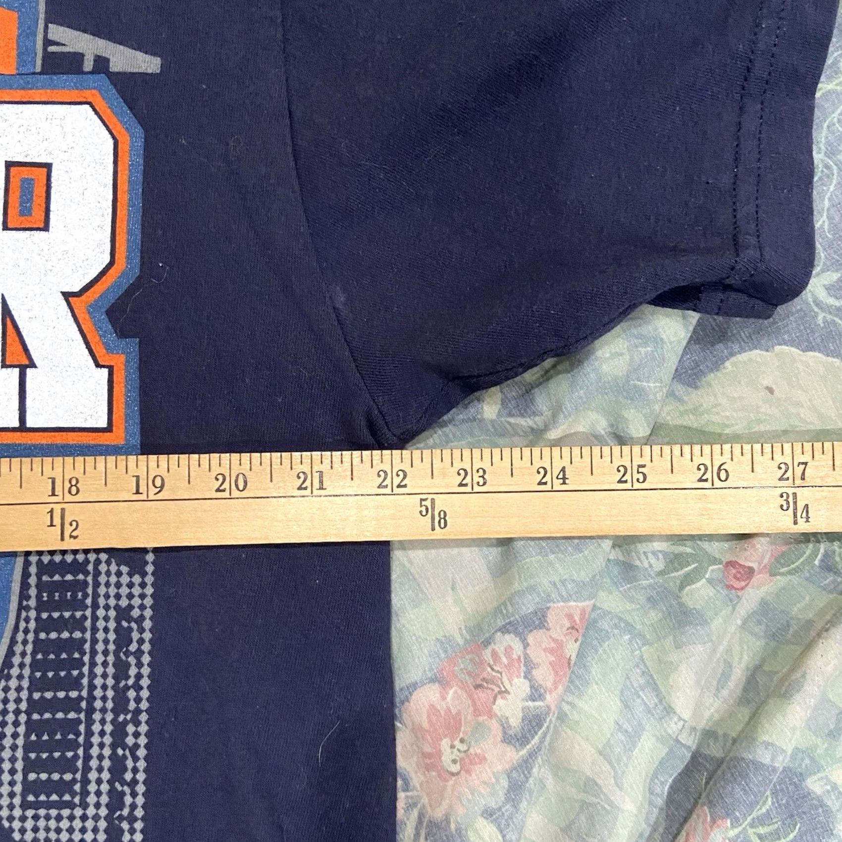 Vintage Broncos Football T-Shirt XL Navy Blue Wave Creations Tribal NFL Men Short Sleeve Cotton AOP Size US XL / EU 56 / 4 - 3 Thumbnail