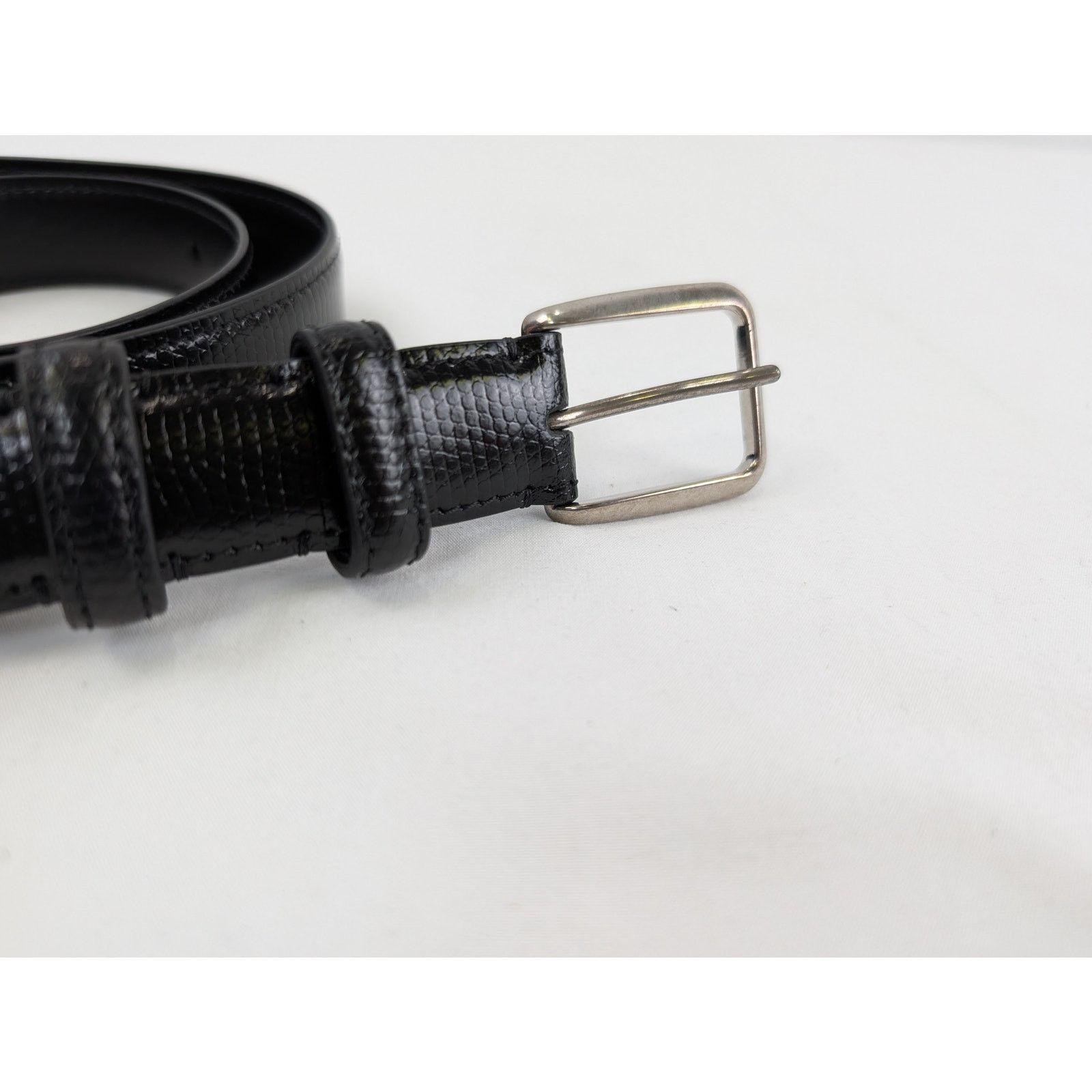 Celine o1rshd1 Size: 80 / Elegant Belt with Square Buckle Size ONE SIZE - 3 Thumbnail