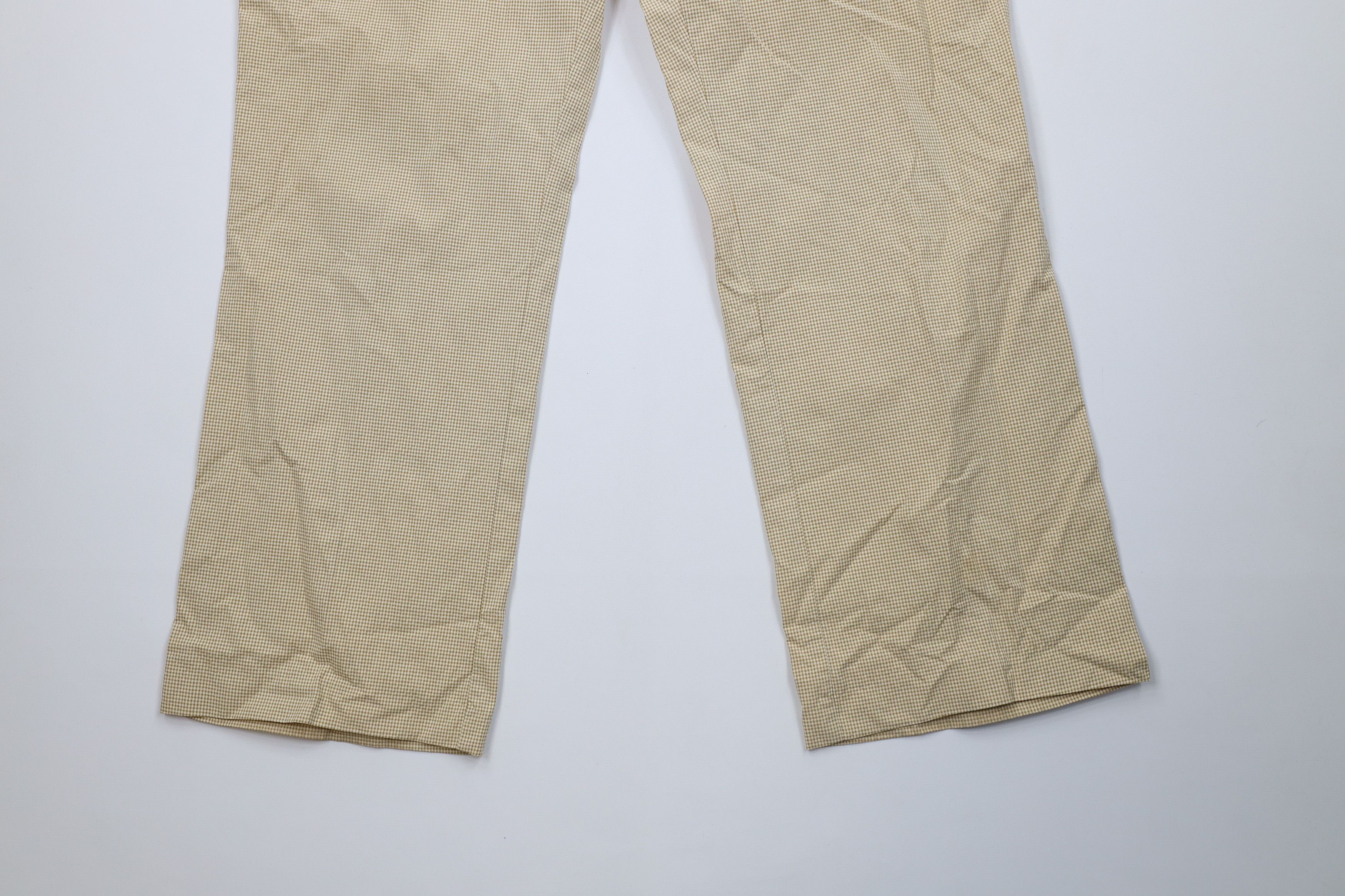 Vintage Vintage 90s Streetwear Wide Leg Chino Pants Beige Plaid Size US 36 / EU 52 - 4 Thumbnail