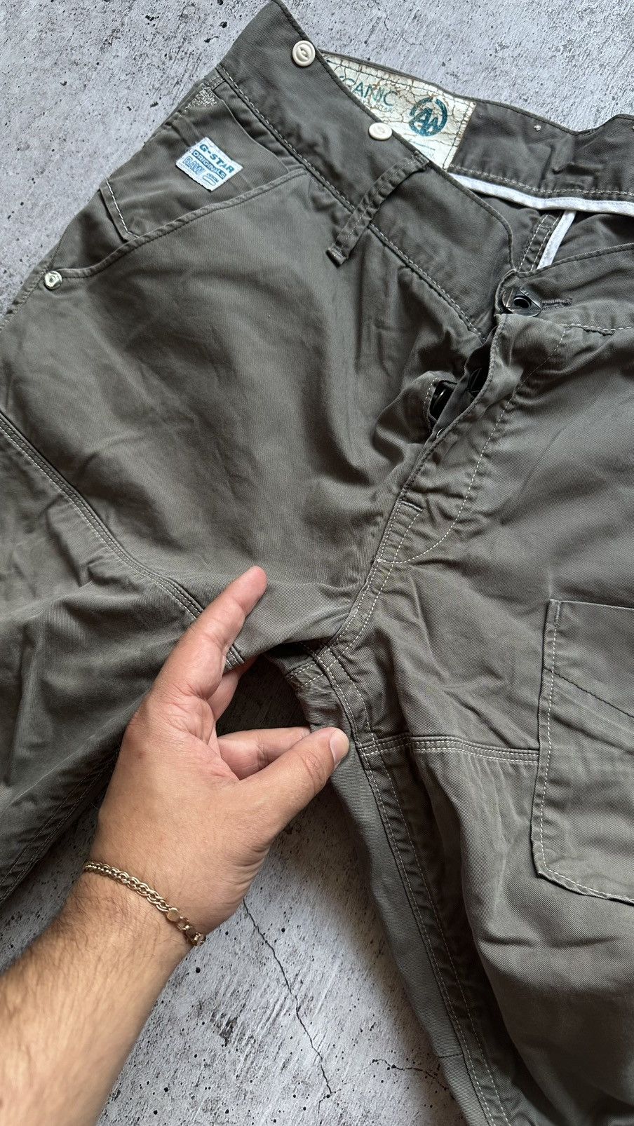 G-Star G star Raw Organic Cargo Style Vintage Casual Pants Size US 33 - 12 Thumbnail